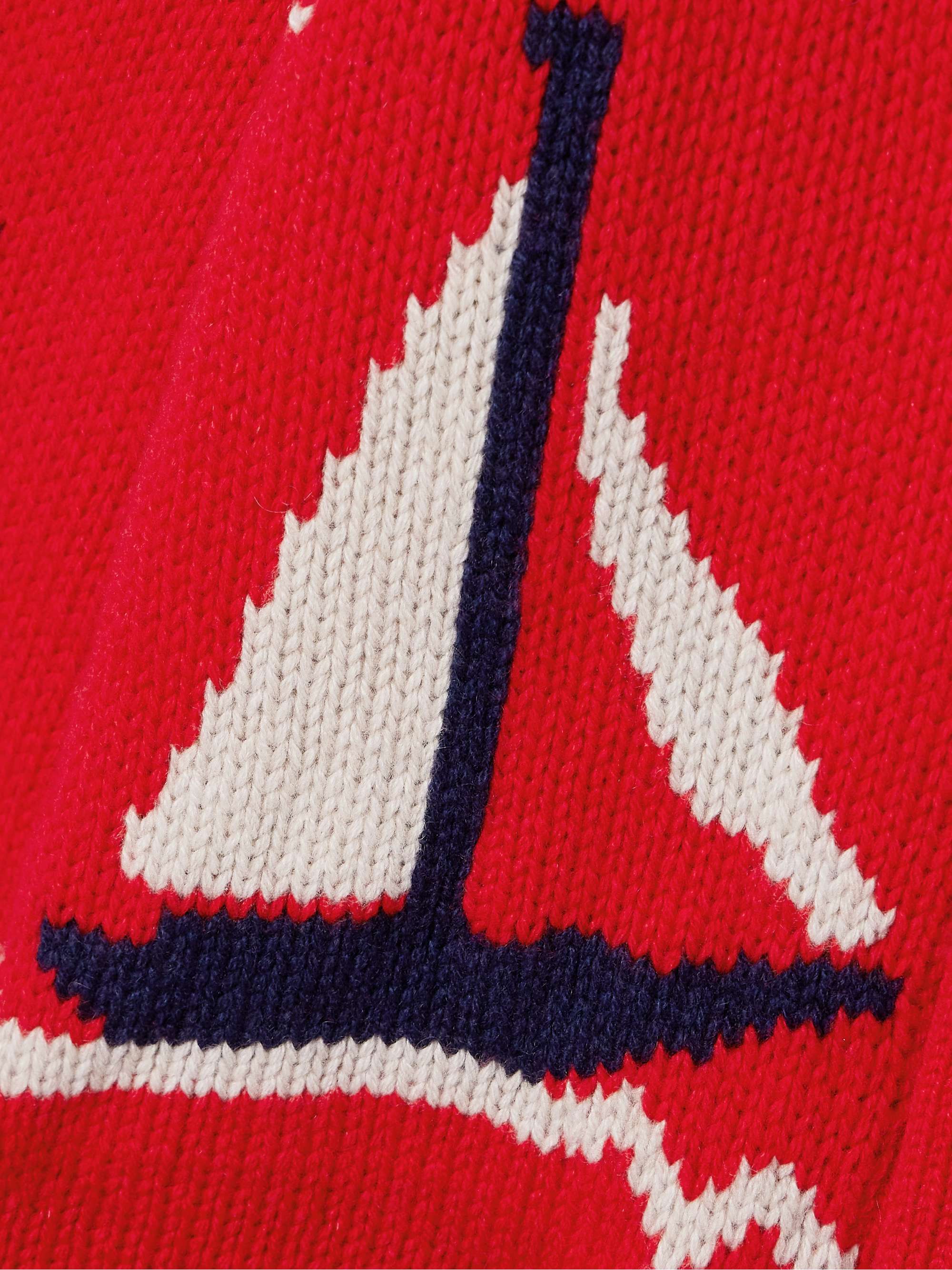 Kavari intarsia-knit cashmere cardigan view