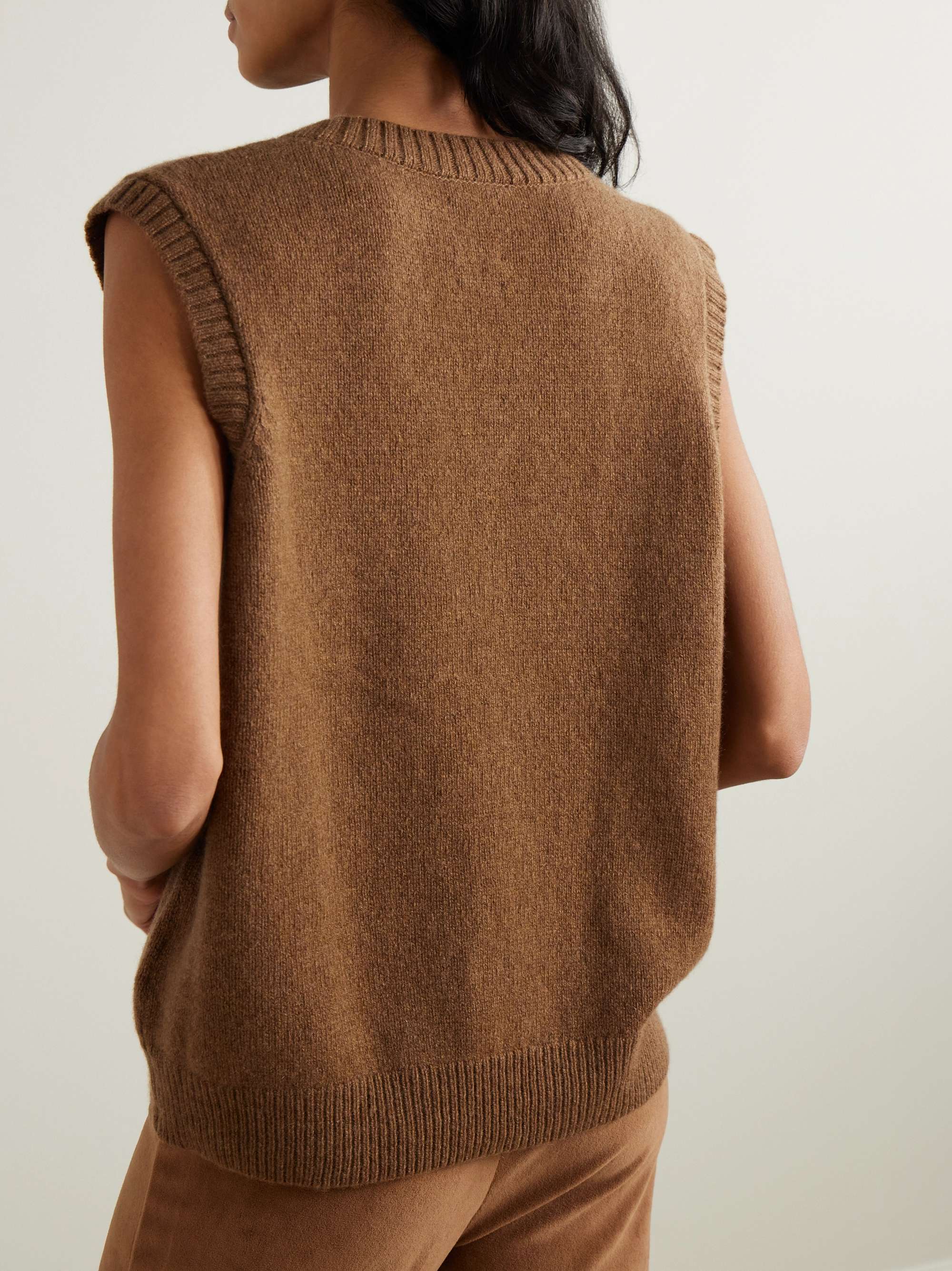 Stevie oversized cashmere vest view