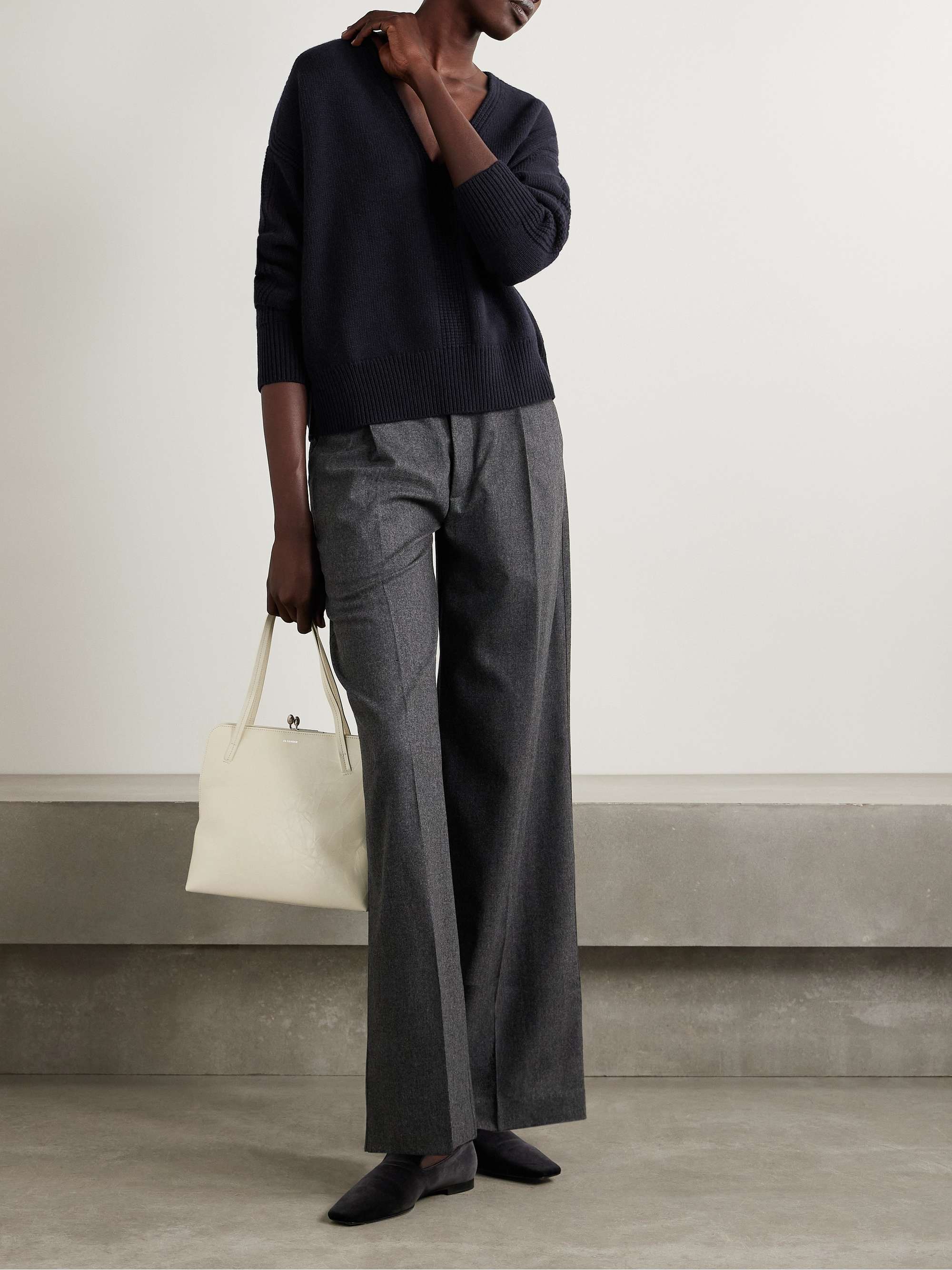 Rasato merino wool and cashmere-blend sweater view
