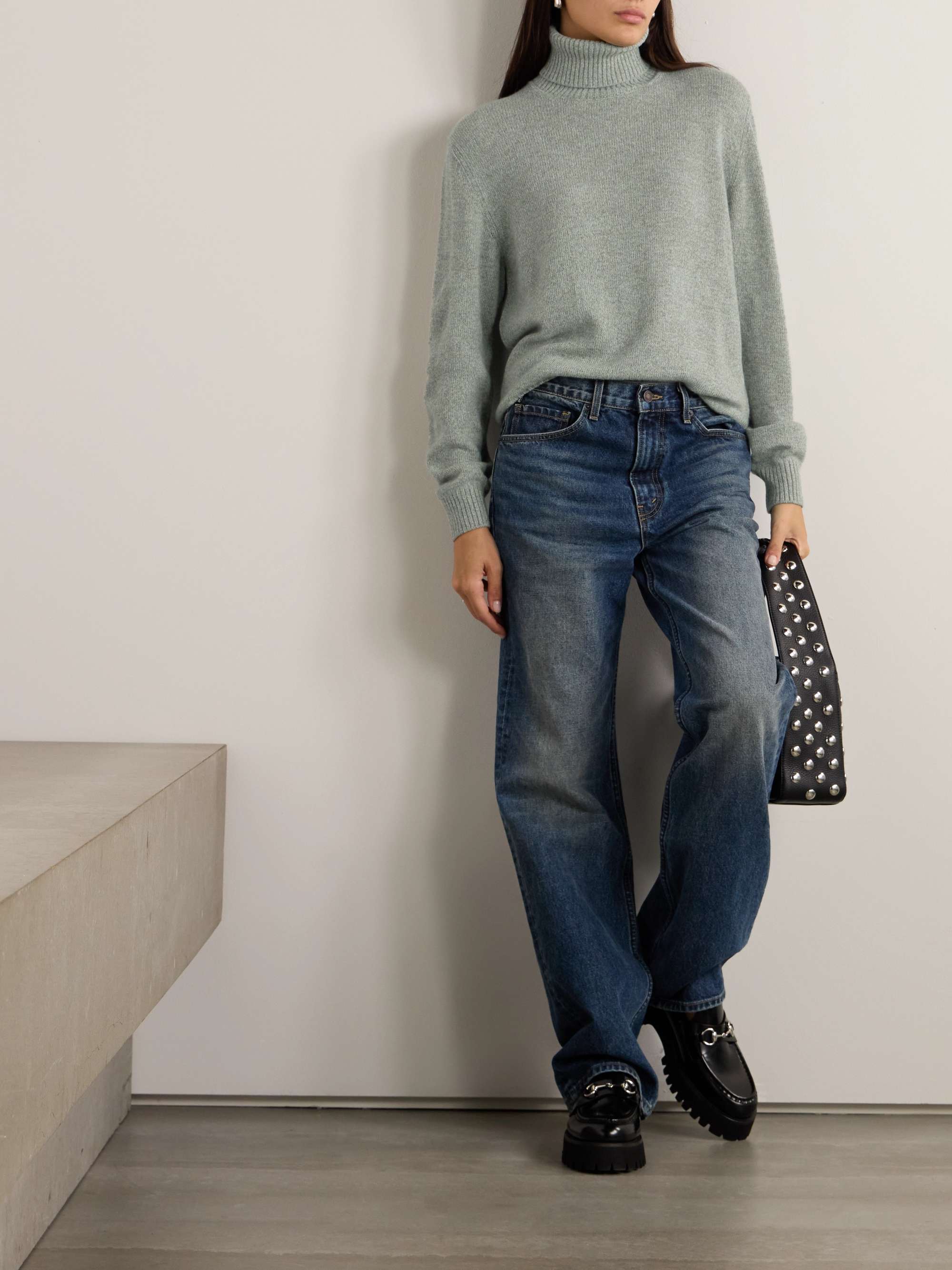 Cellio cashmere turtleneck sweater view