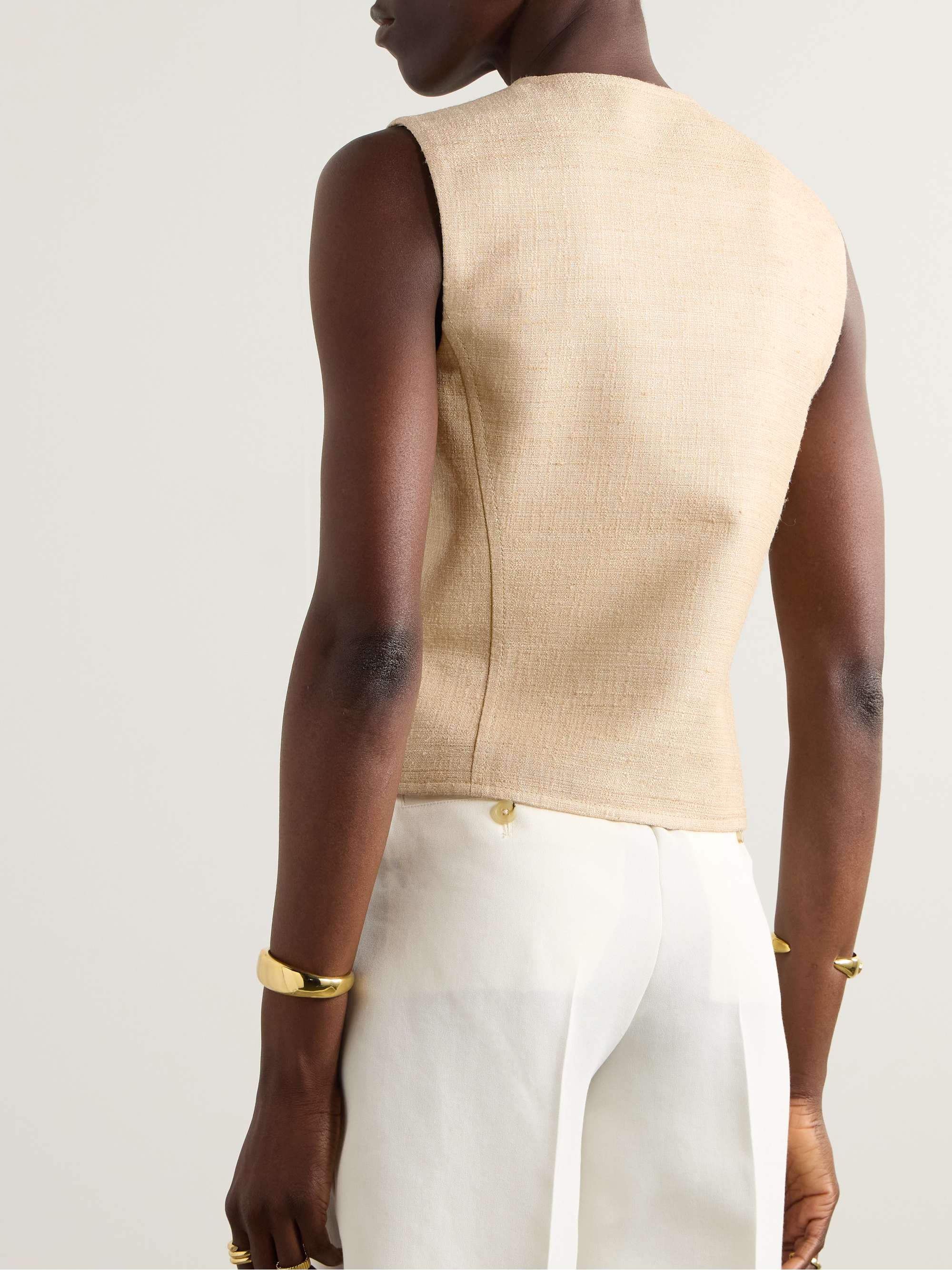 Rob silk vest view