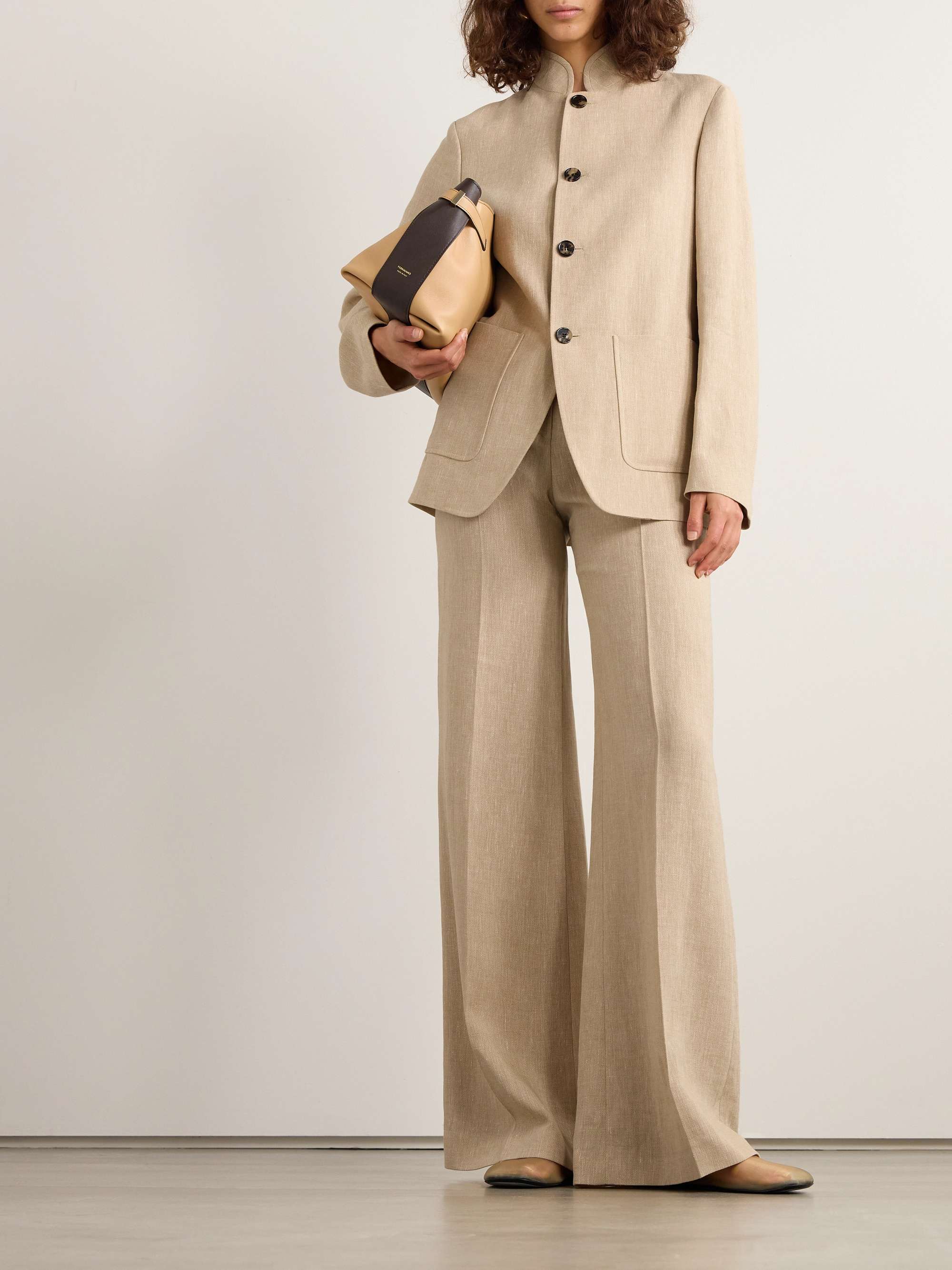 Spagna flax jacket view