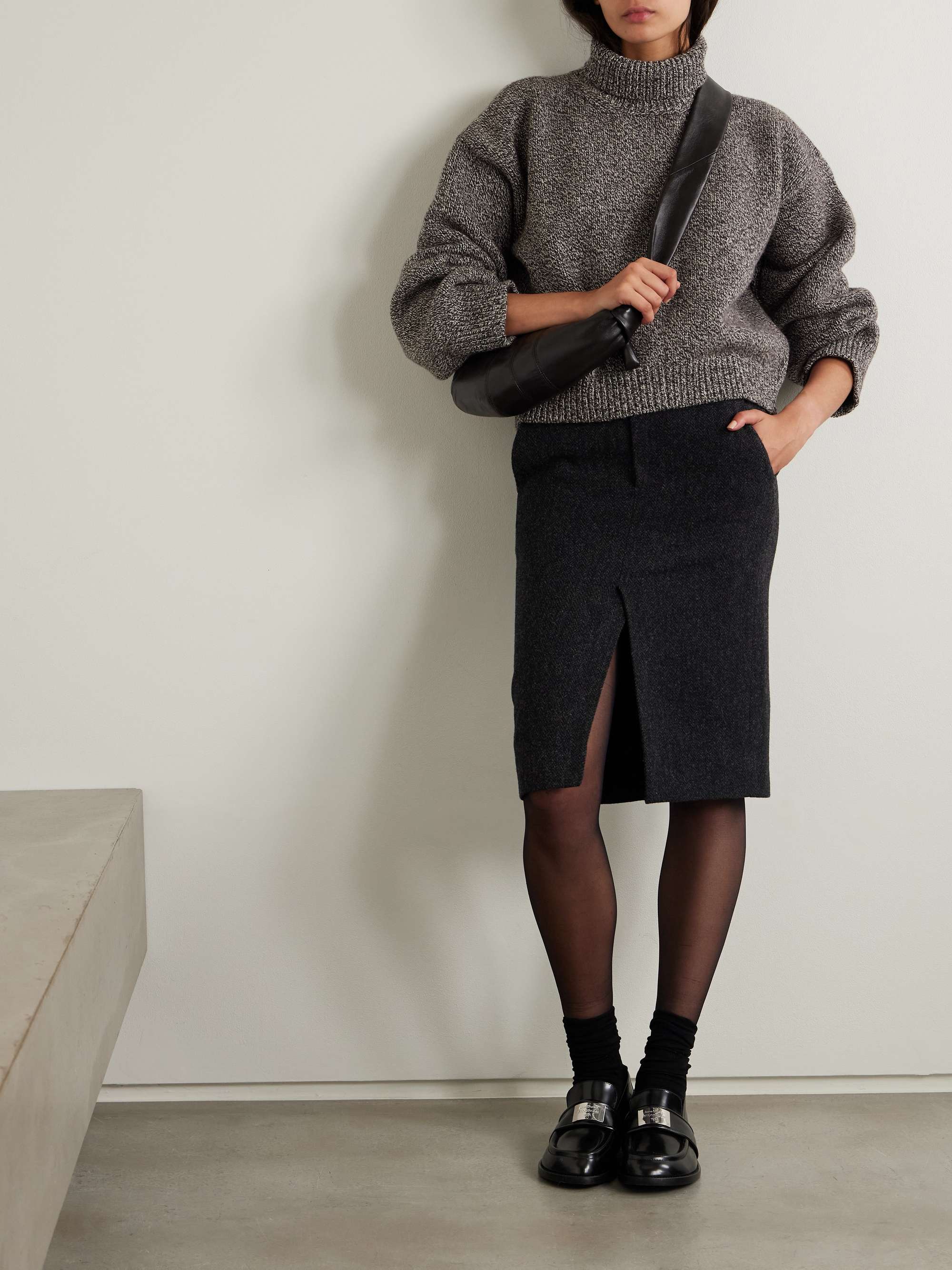 Caragh oversized cropped wool sweater view