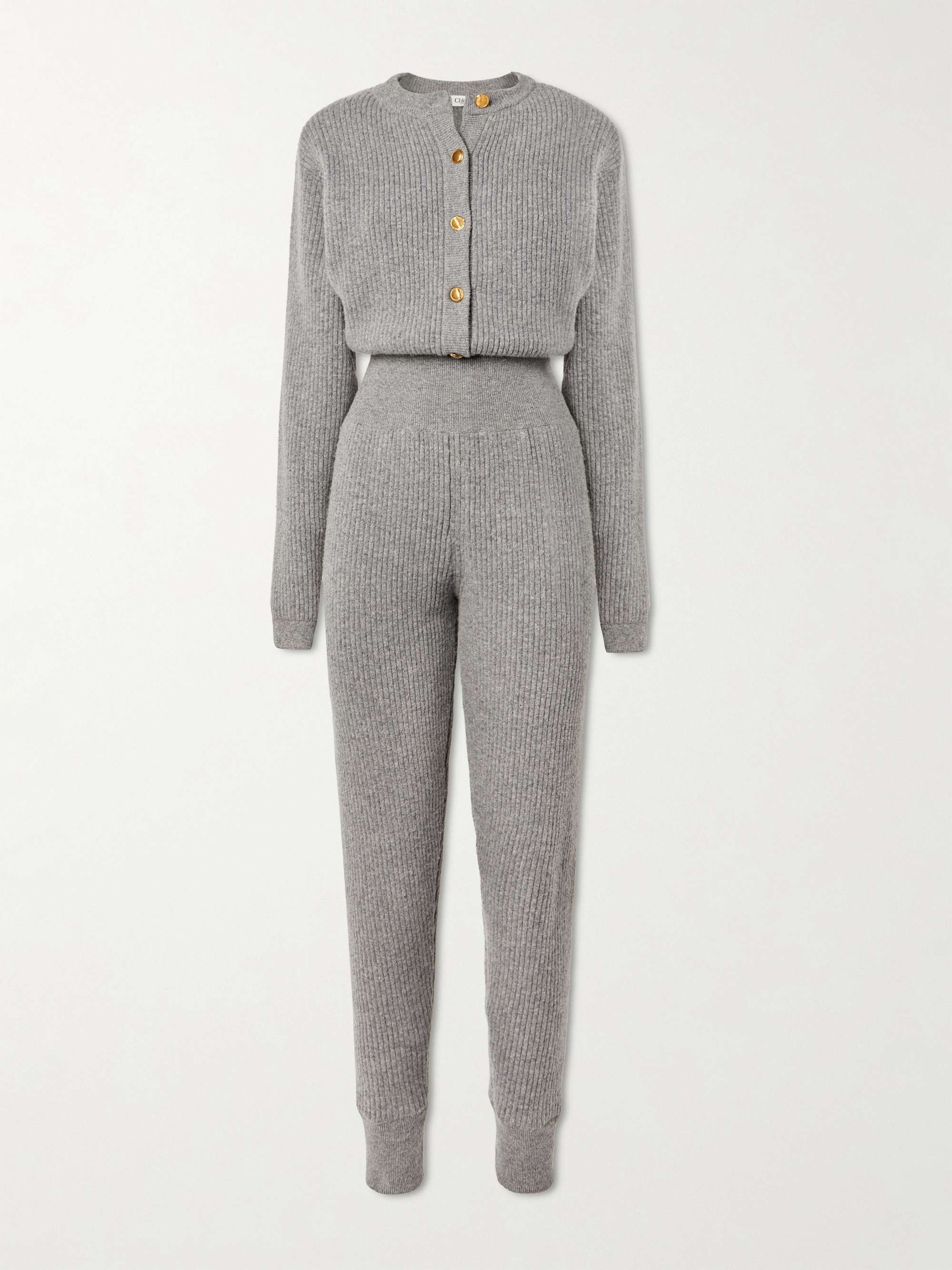 Ribbed wool-blend jumpsuit view