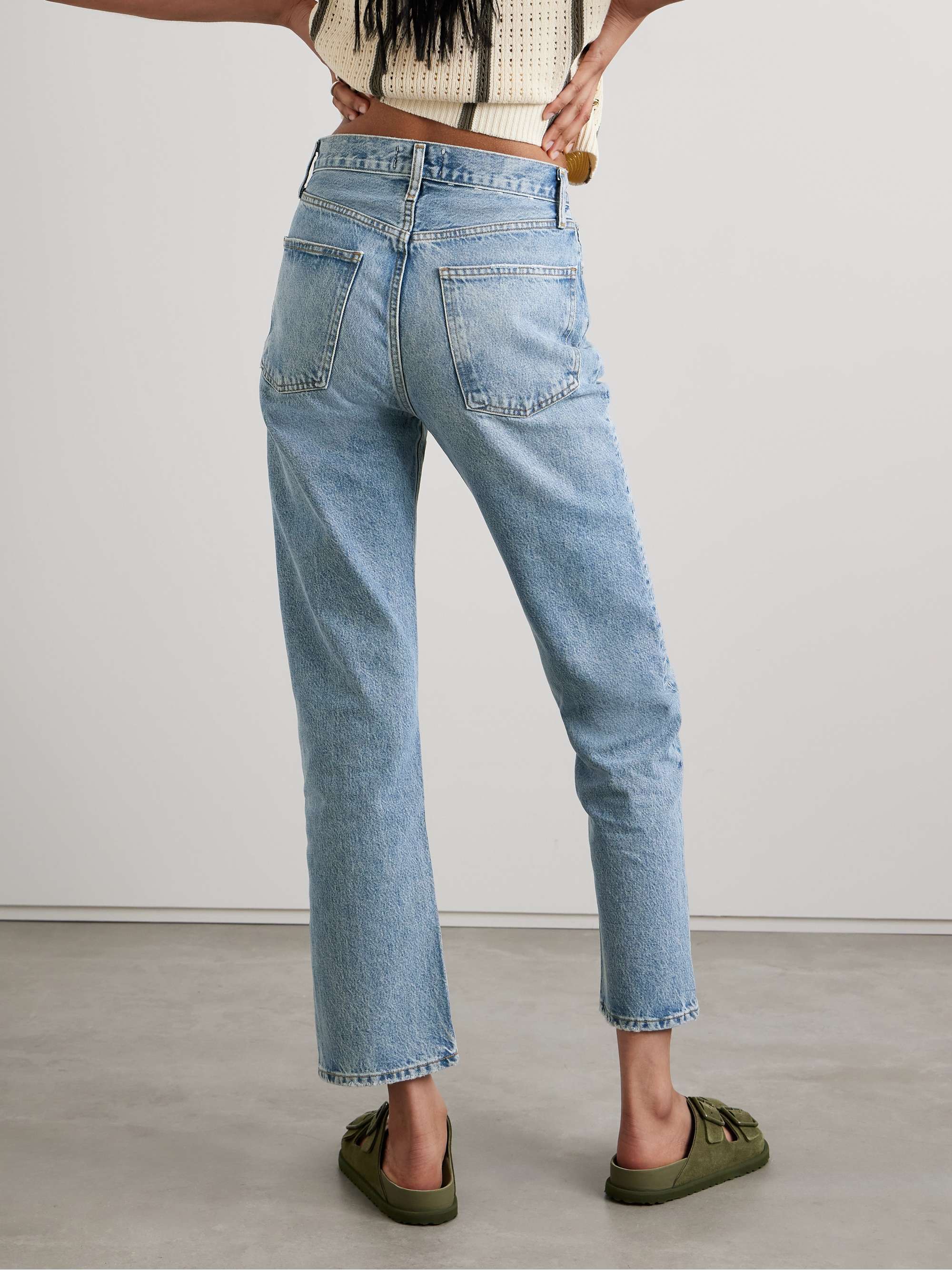 '90s Pinch Waist high-rise straight-leg organic jeans view