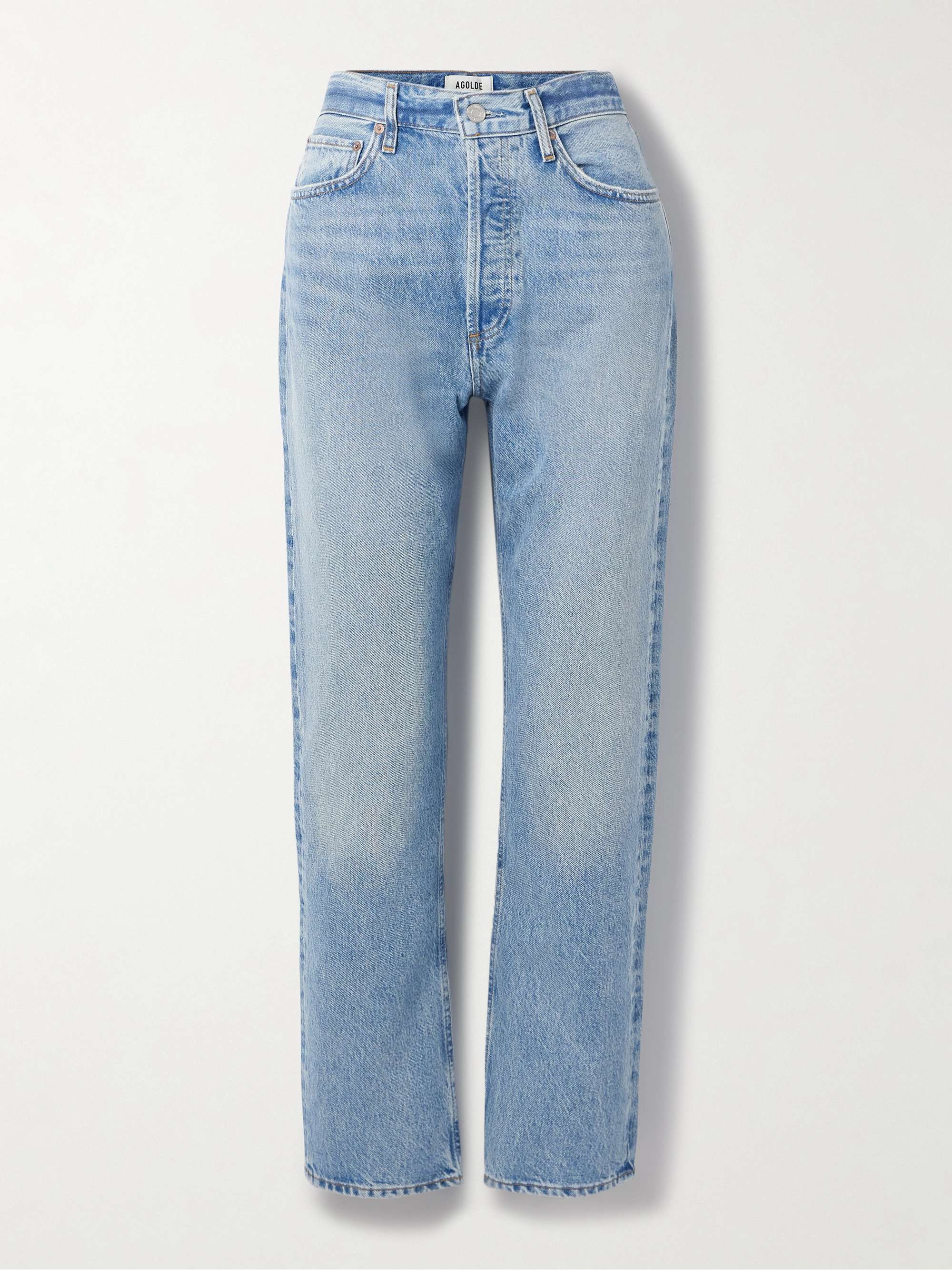 '90s Pinch Waist high-rise straight-leg organic jeans view