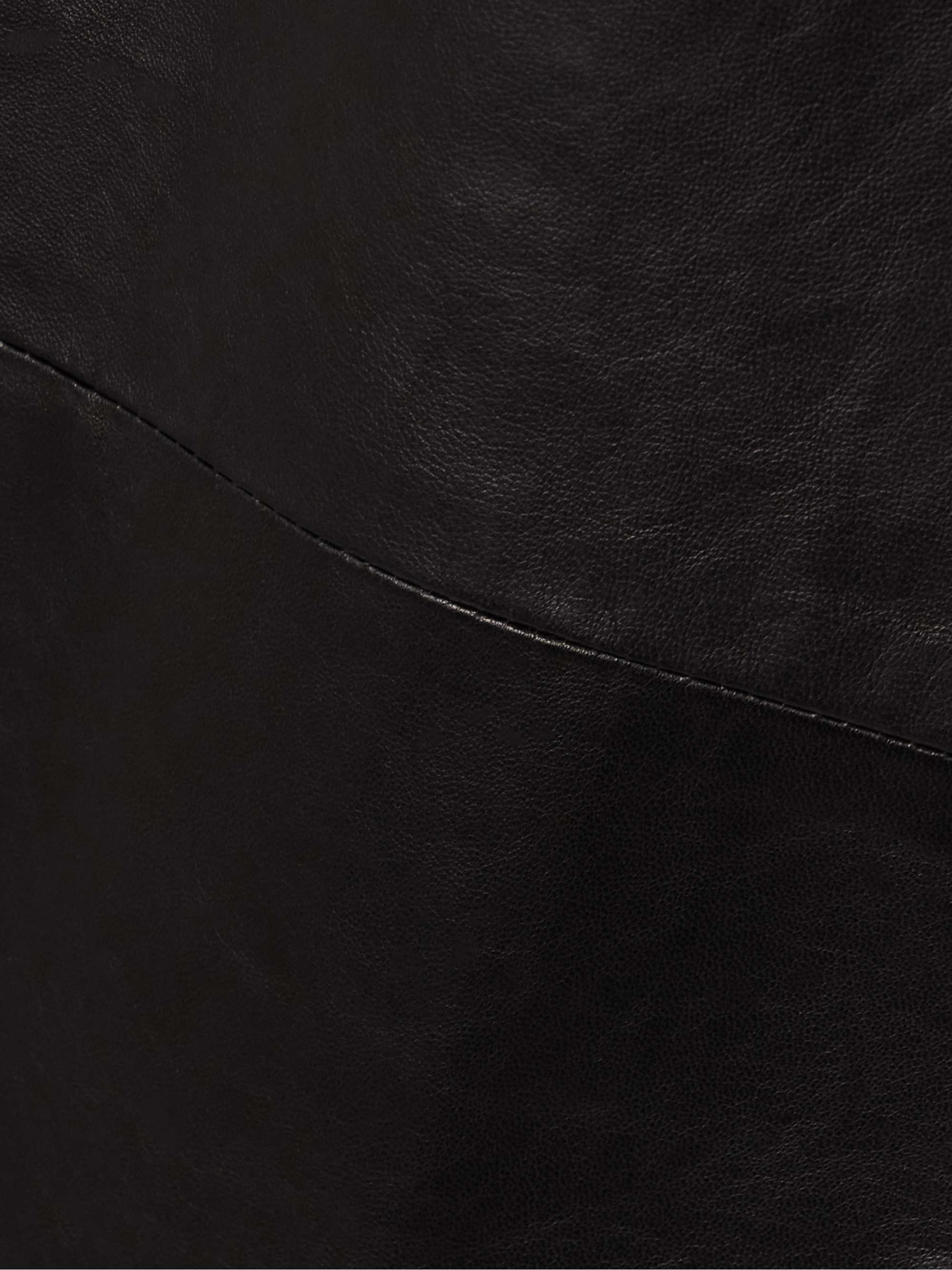 Darby leather midi skirt view