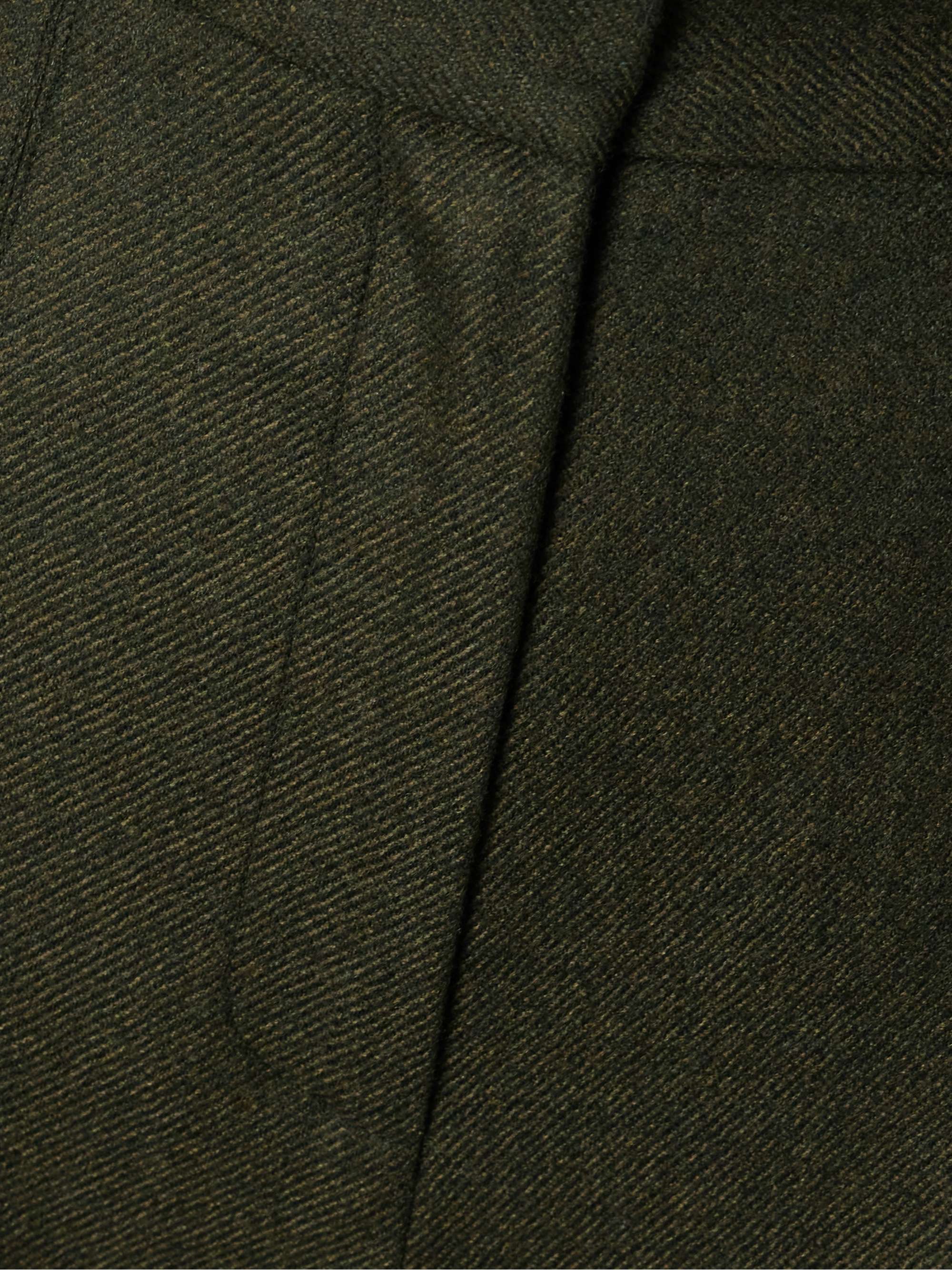 Leon wool and cashmere-blend twill flared pants view