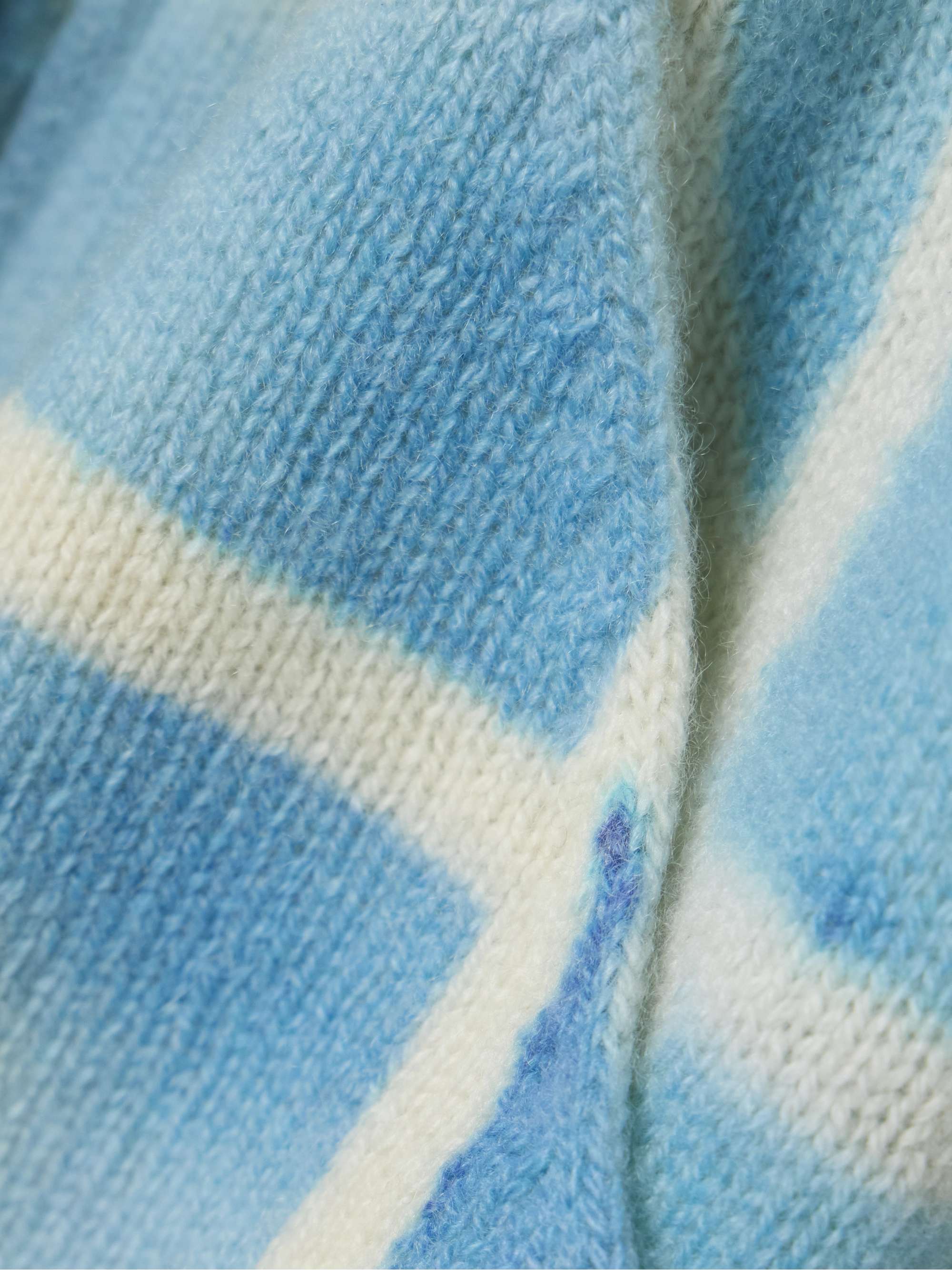 Tie-dyed cashmere hoodie view