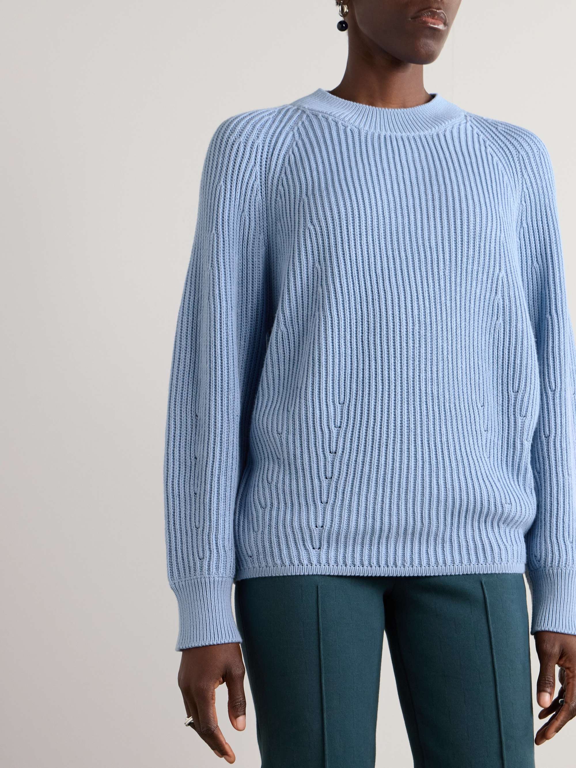 Greta ribbed cotton sweater view