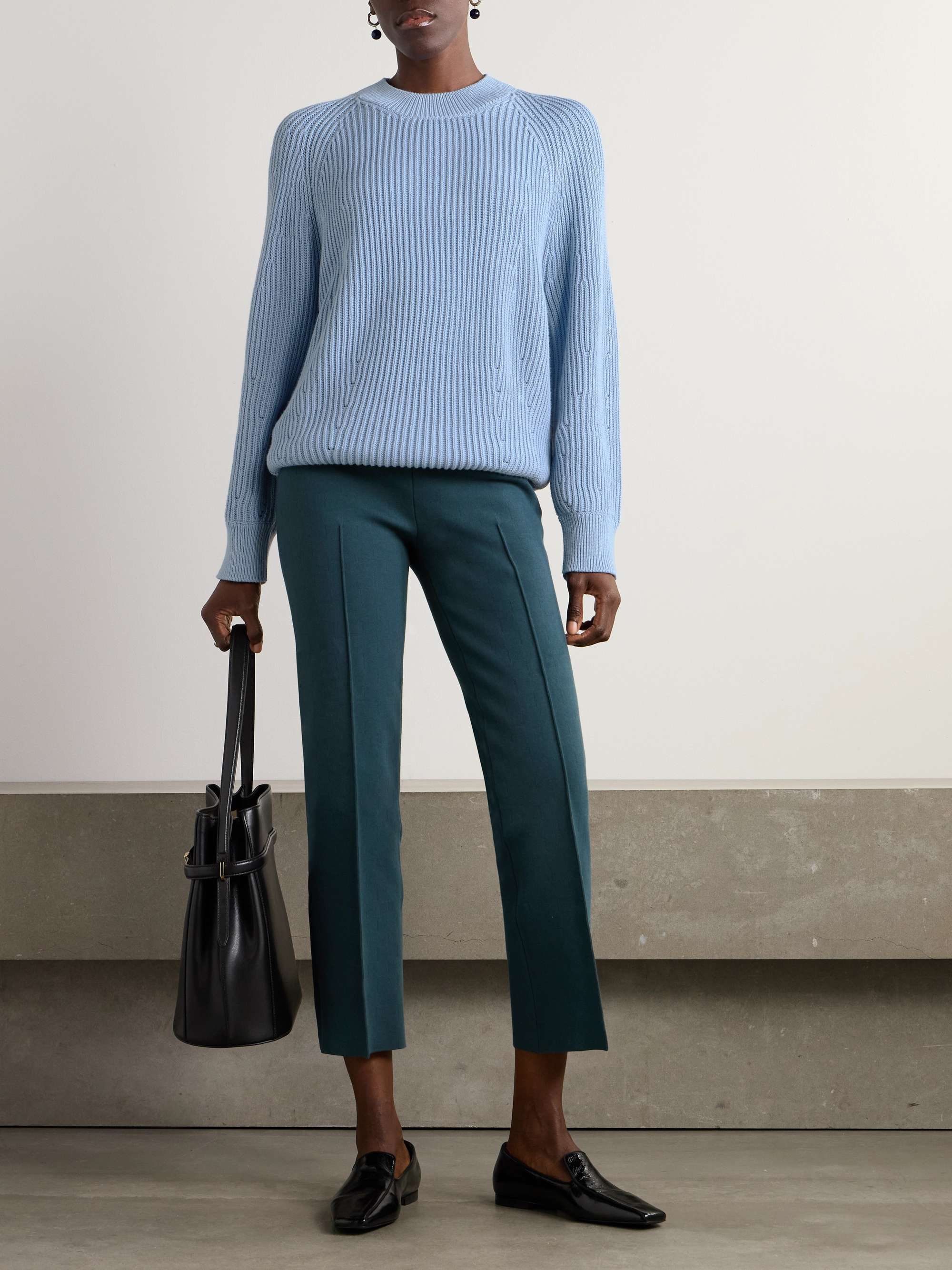 Greta ribbed cotton sweater view