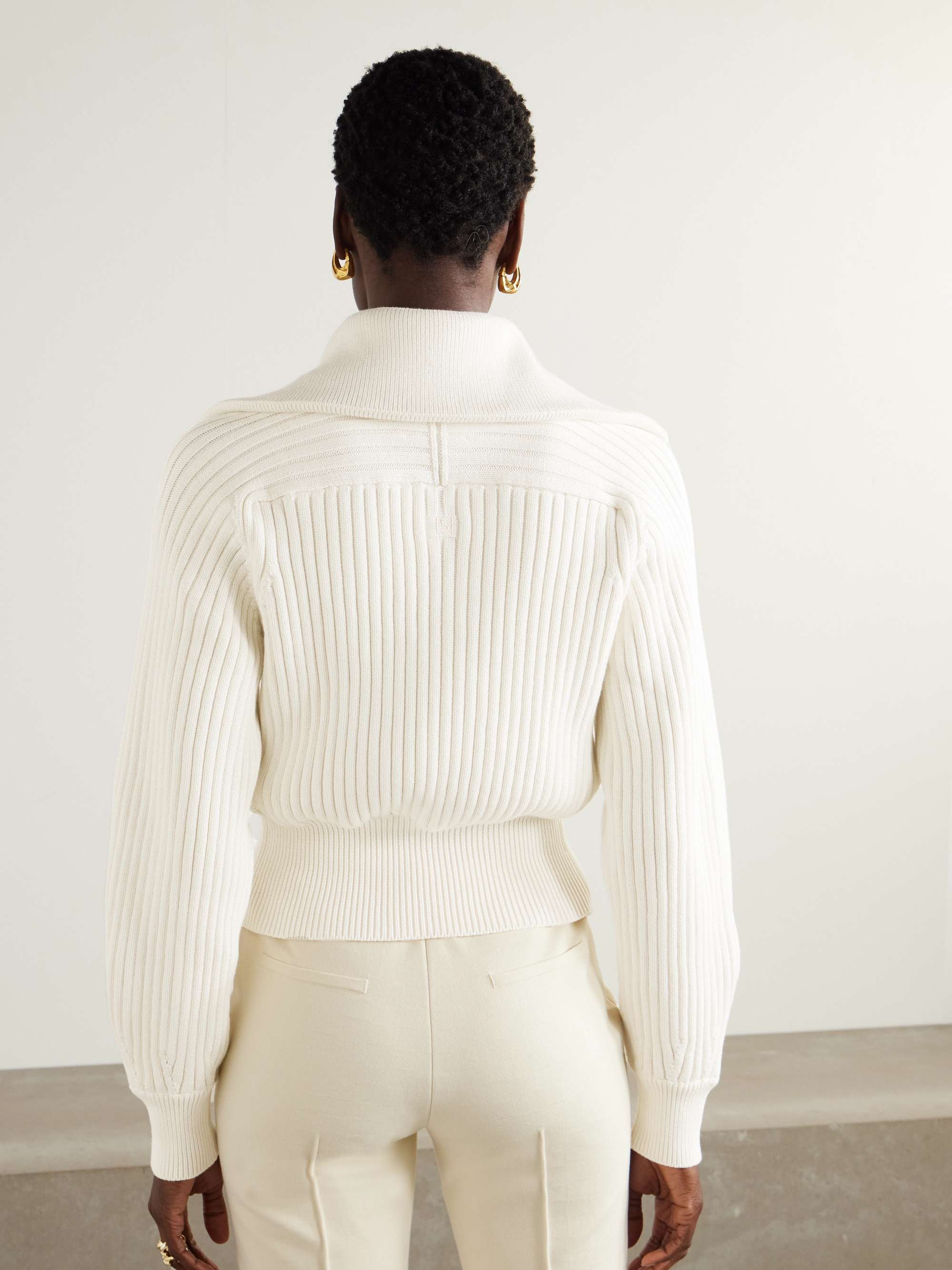 Chester ribbed cotton-blend sweater view