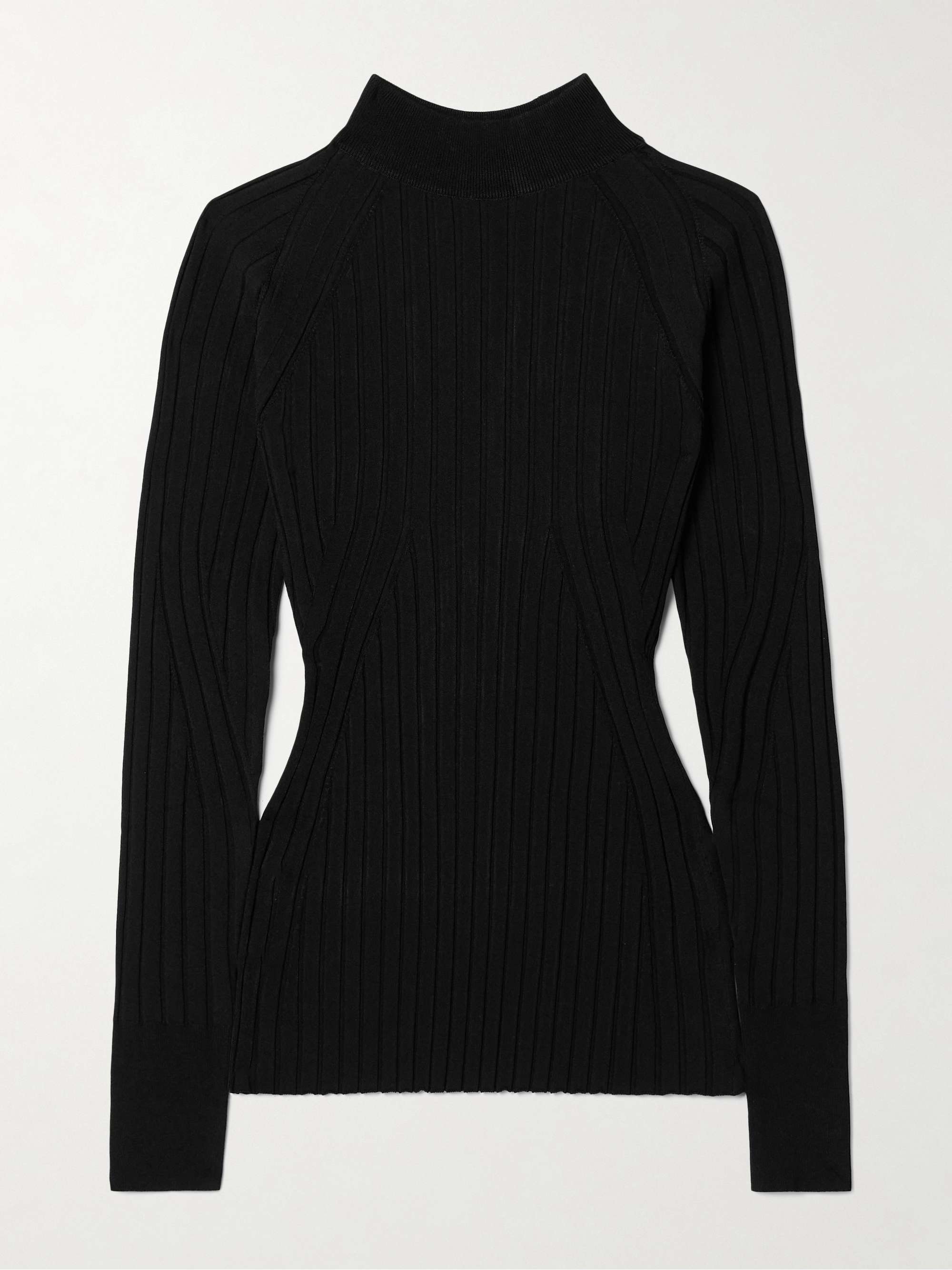 PJ ribbed-knit top view