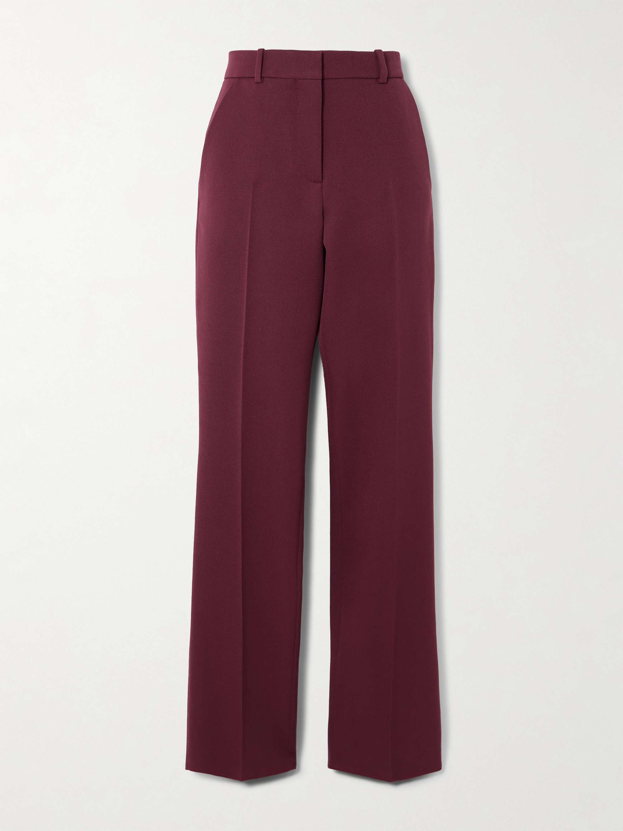 Mick wool-twill straight-leg pants view