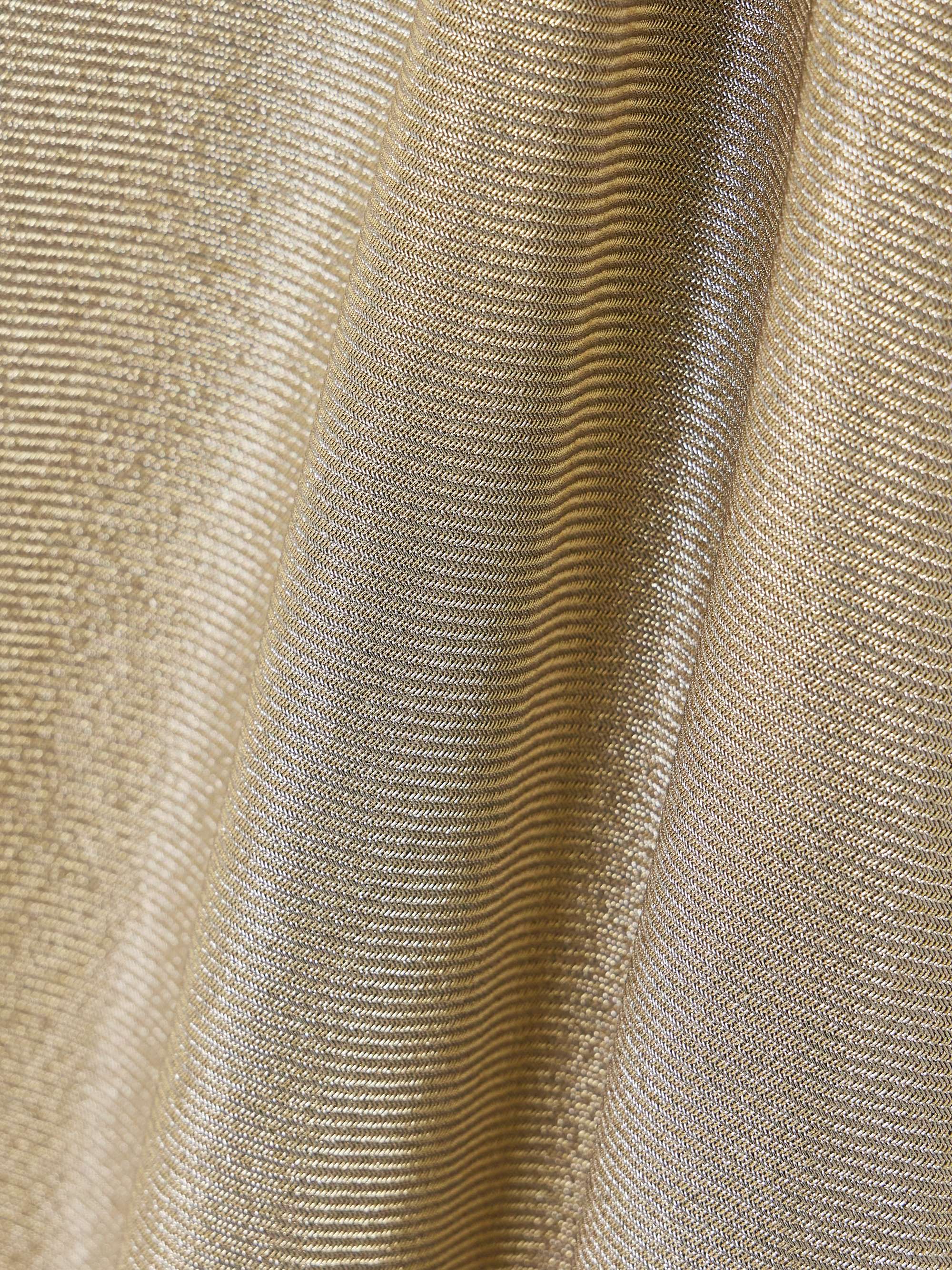 Metallic twill maxi dress view