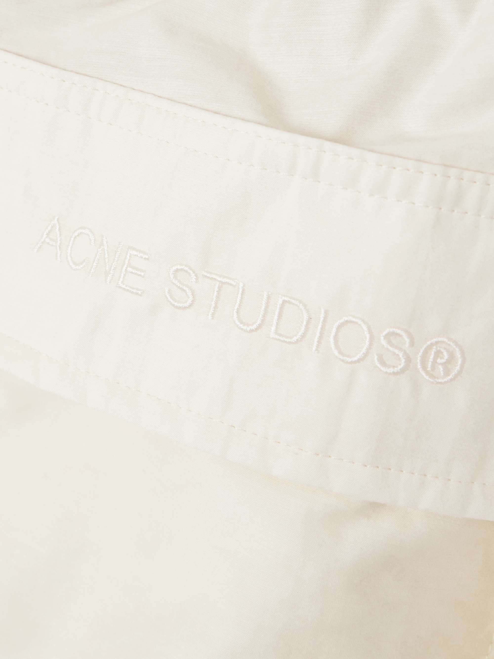 Cotton-blend wide-leg pants view