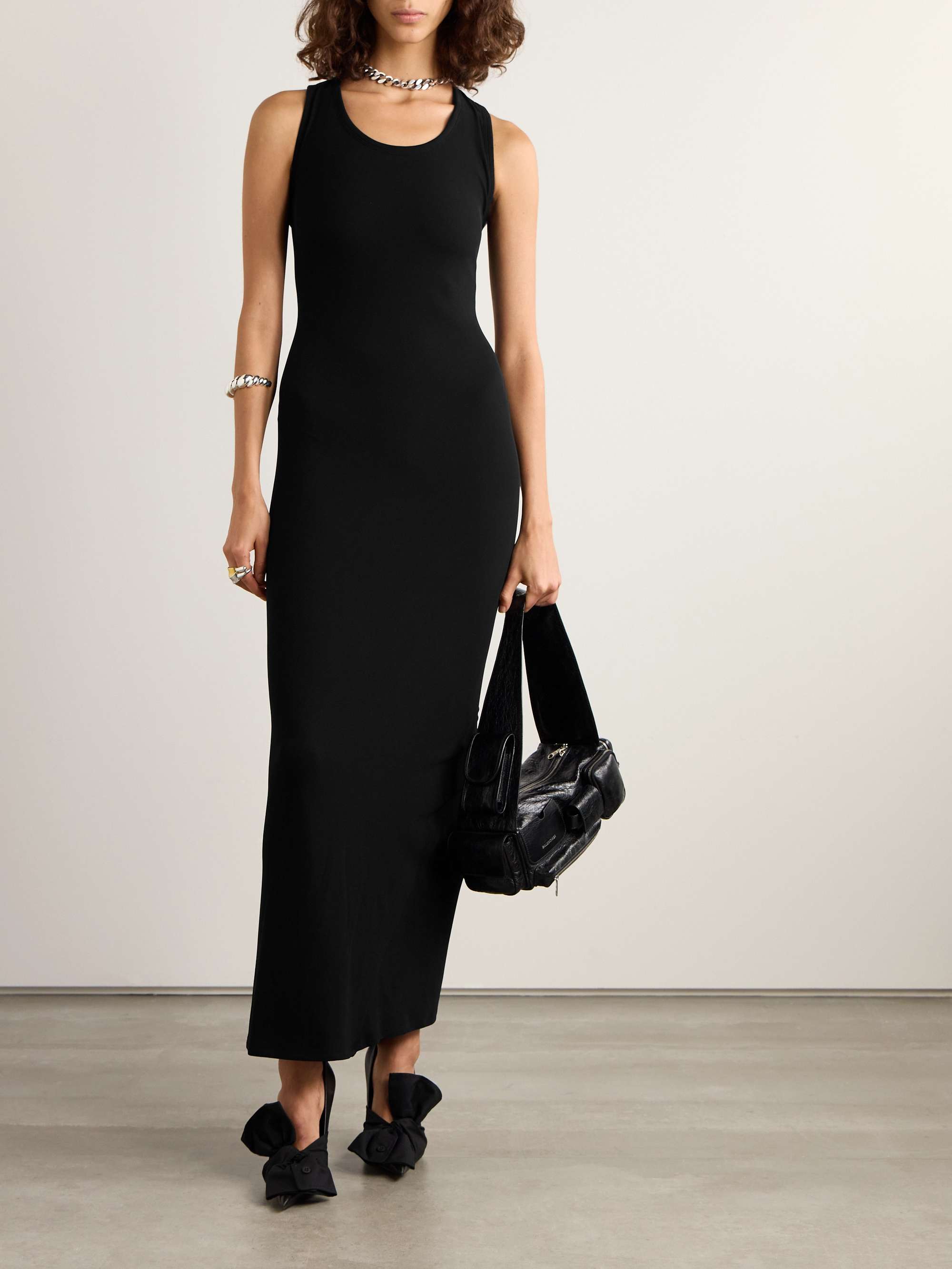 Stretch-jersey gown view