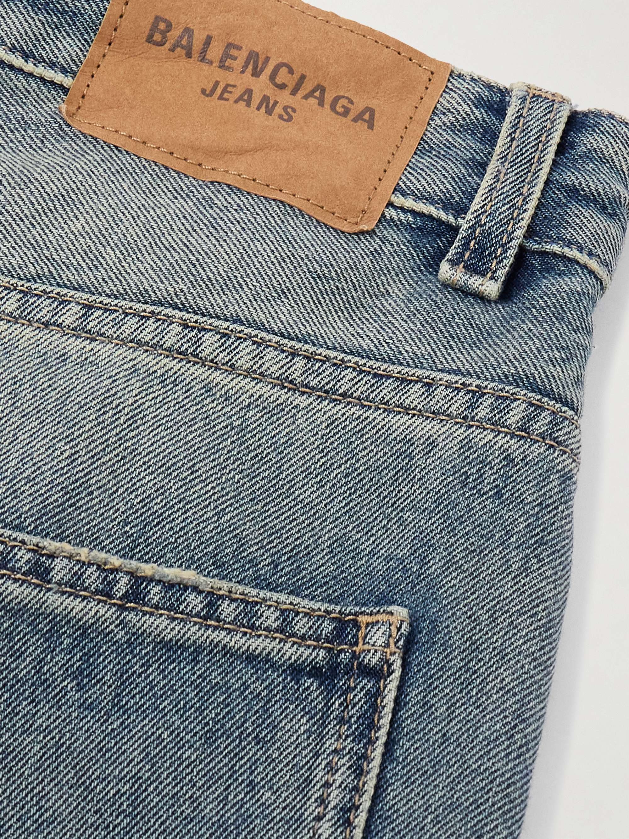Distressed oversized jeans view