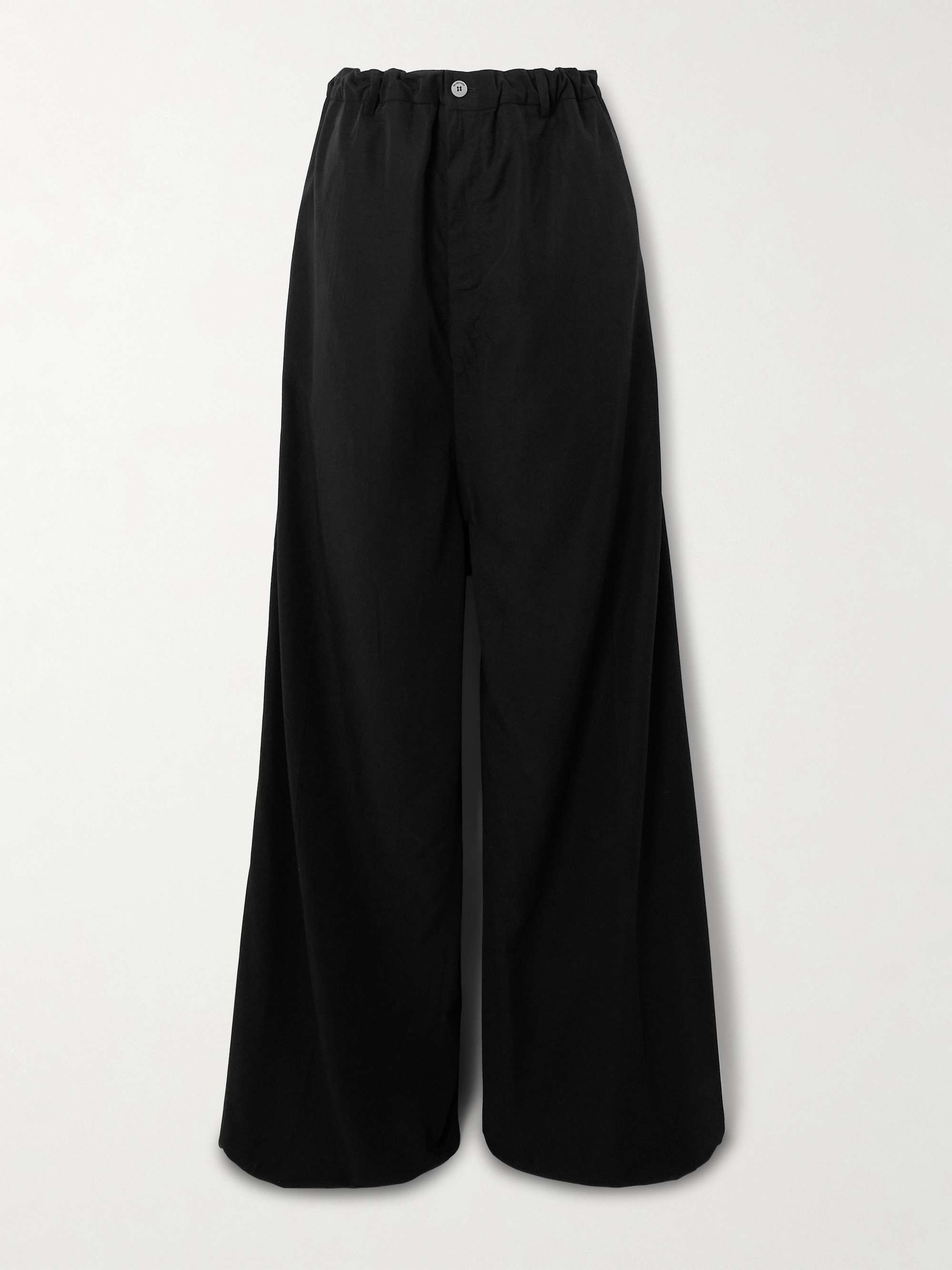 Lyocell-poplin wide-leg pants view