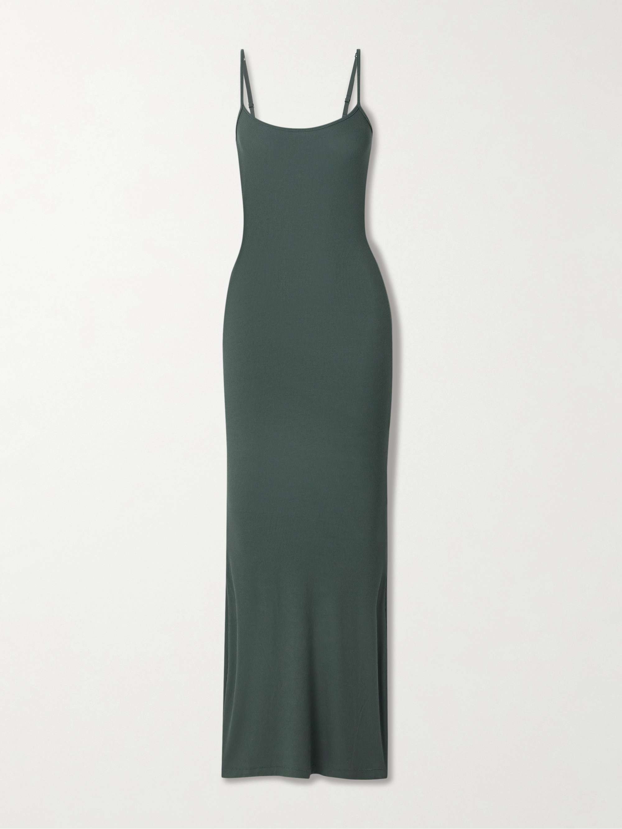 Soft Lounge Ribbed Long stretch-modal slip dress view