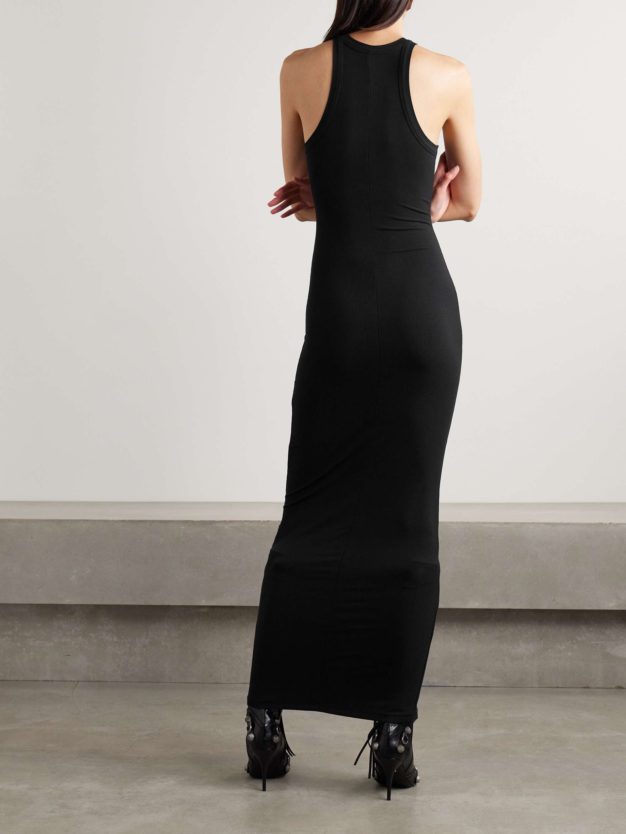 Soft Lounge Ribbed Long stretch-modal maxi dress view