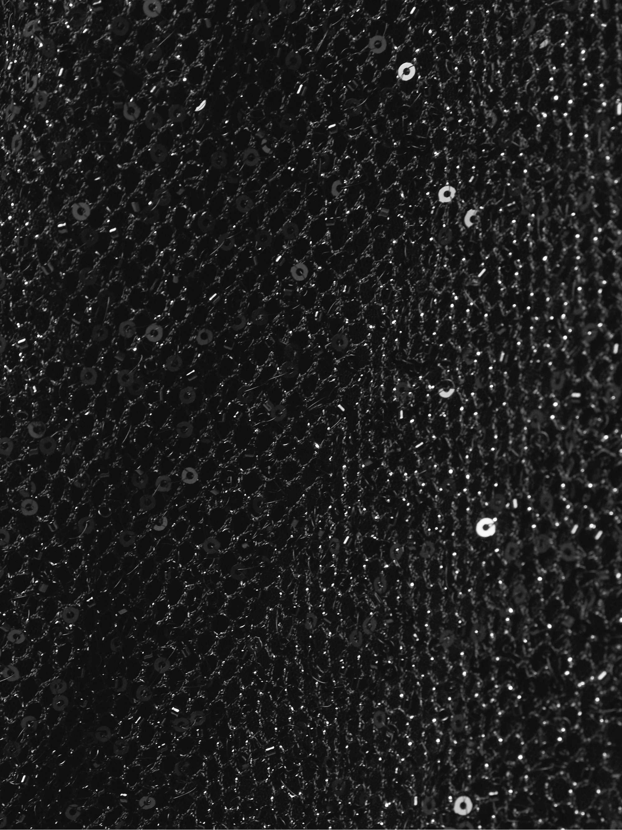 Sophie embellished metallic knitted top view