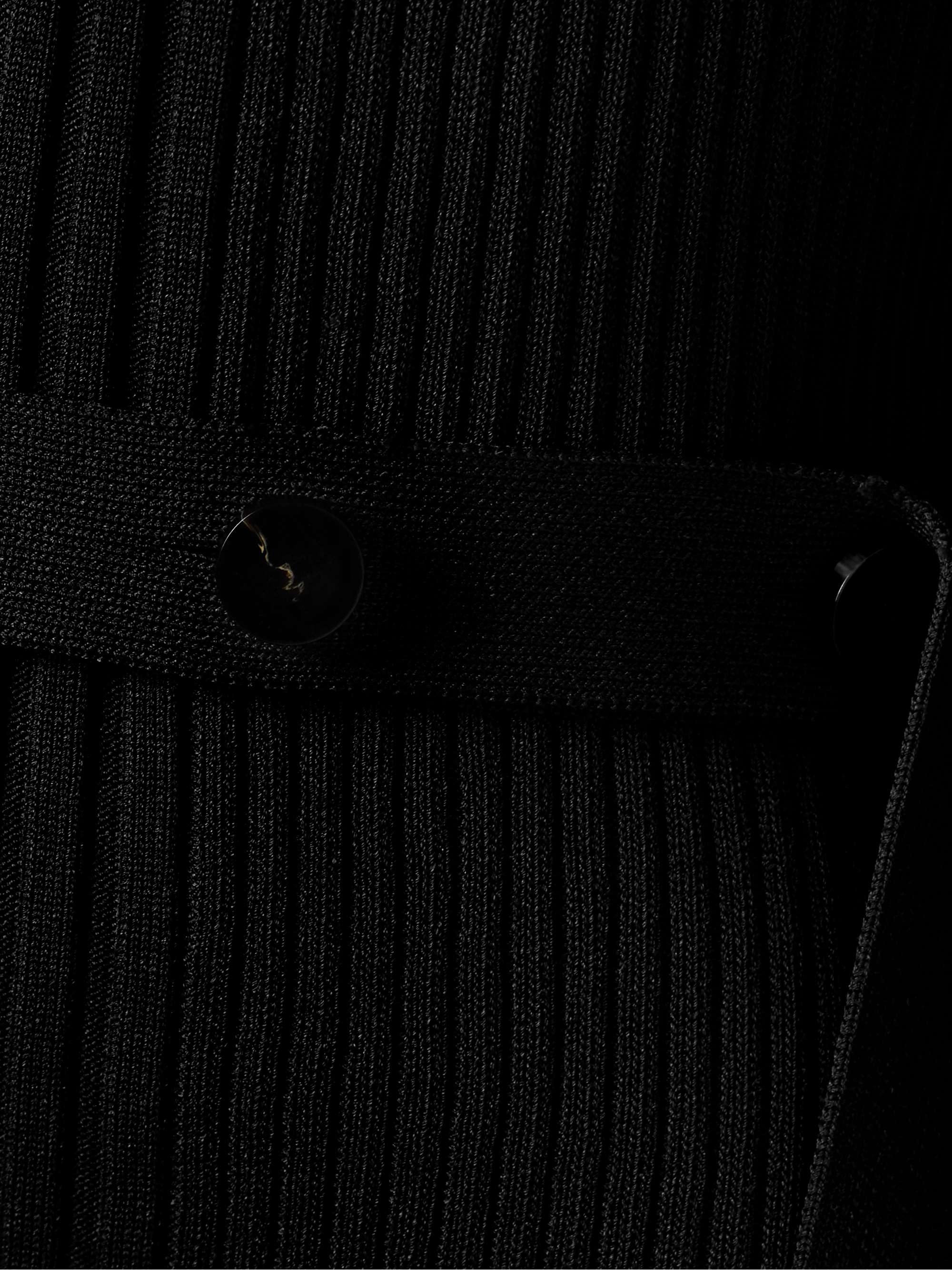 Lauryn belted ribbed-knit dress view