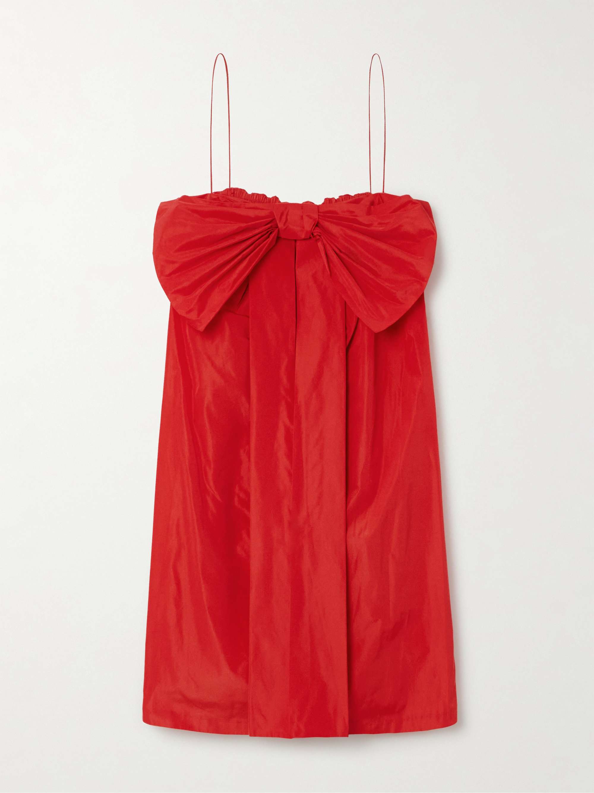 Estee bow-embellished taffeta mini dress view