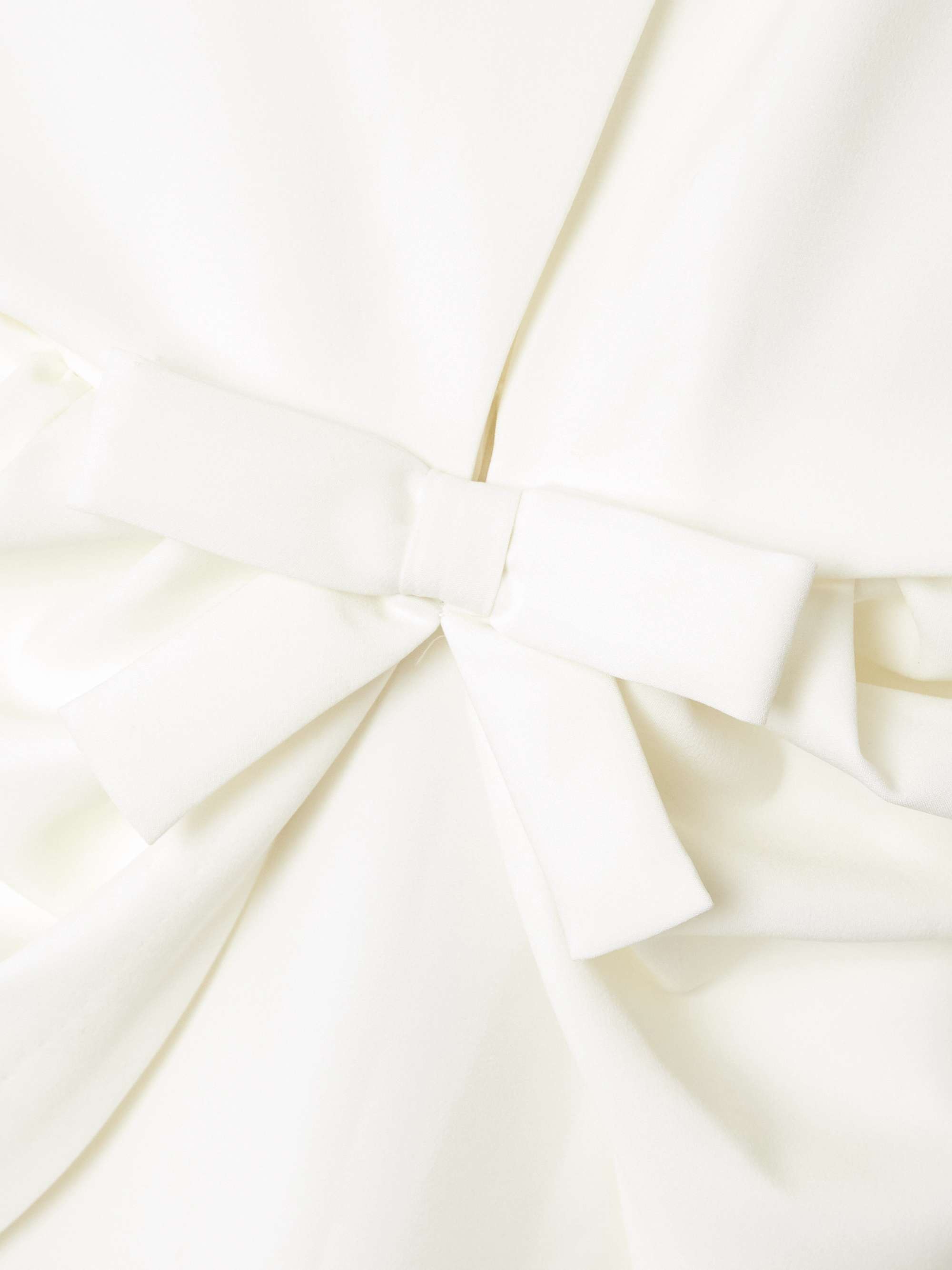 Gislene bow-embellished cape-effect crepe midi dress view