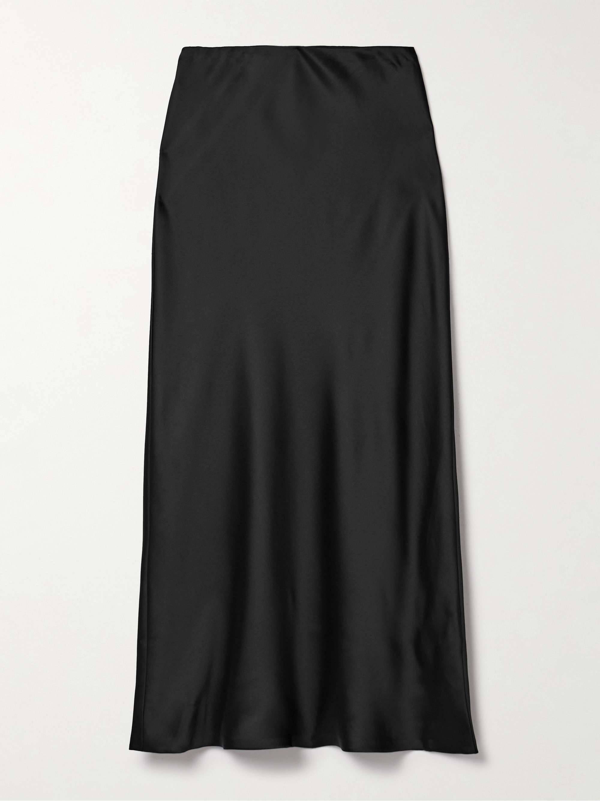 Obie satin maxi skirt view