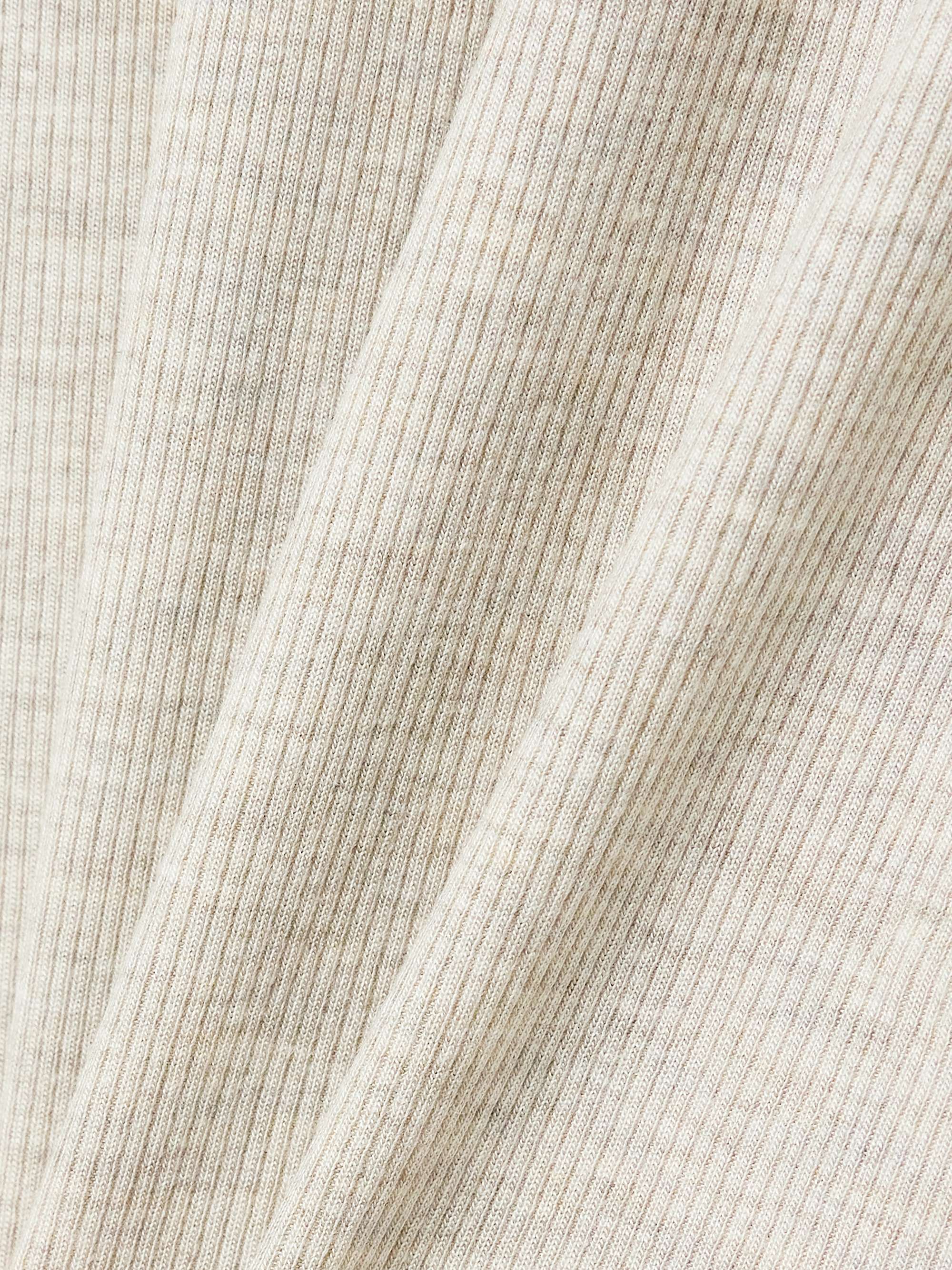 Ribbed stretch-jersey turtleneck maxi dress view