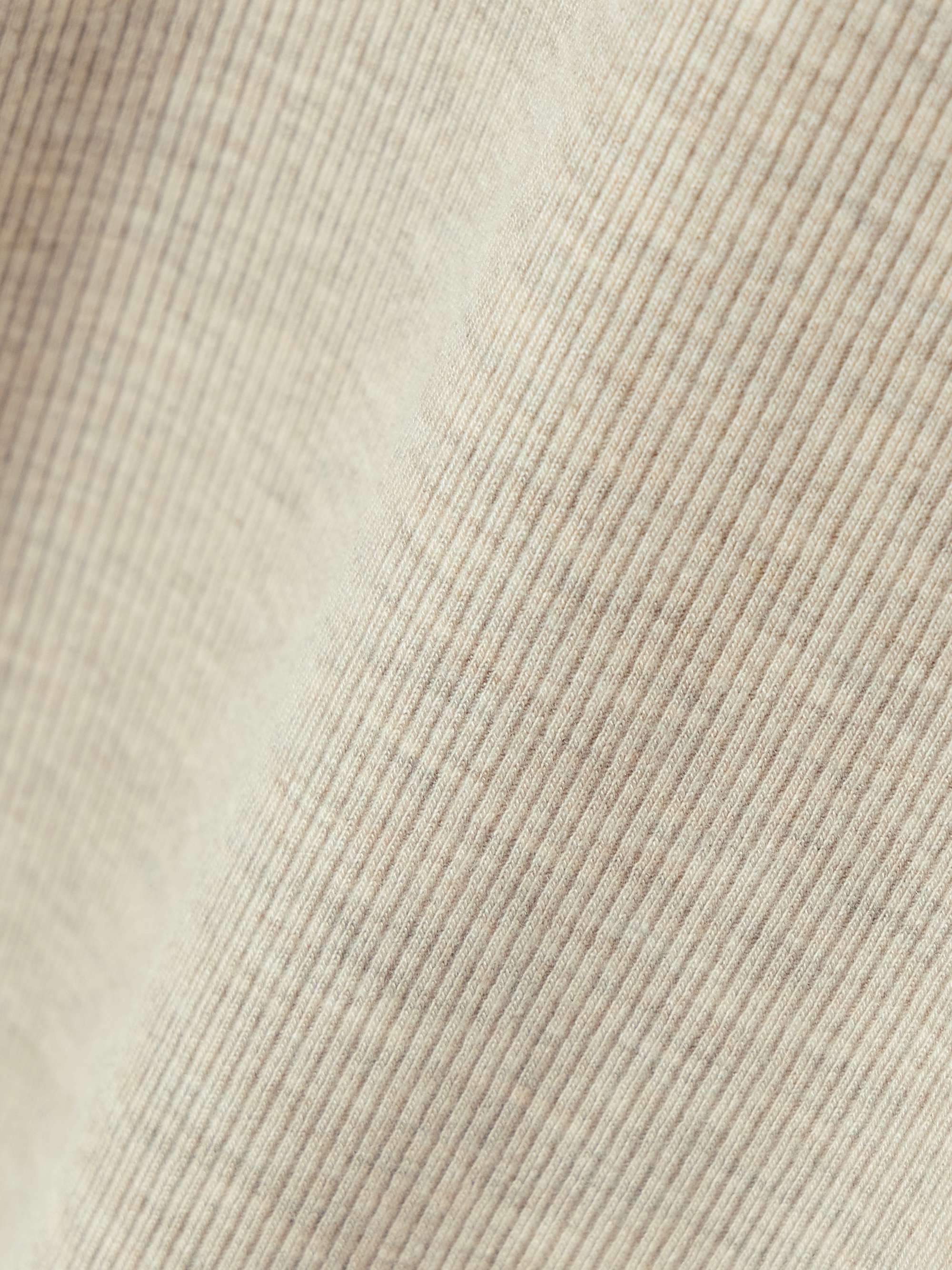 Ribbed stretch cotton and modal-blend top view