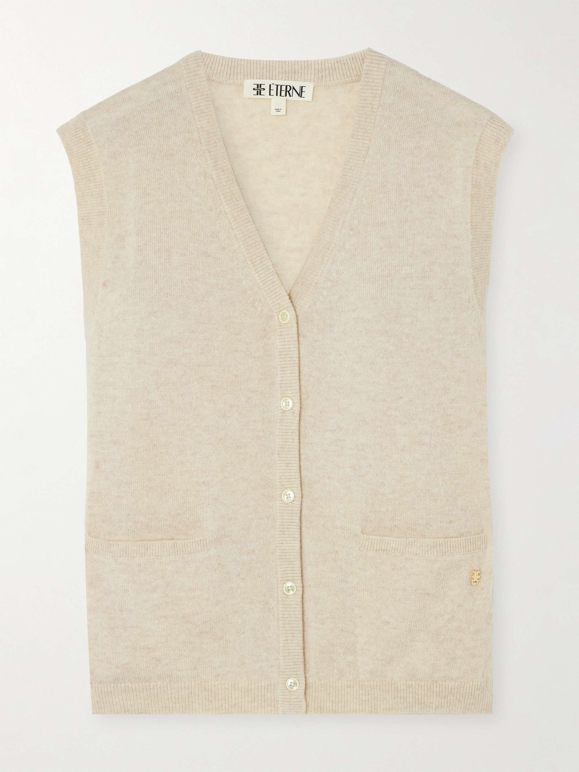 Elton cashmere vest view