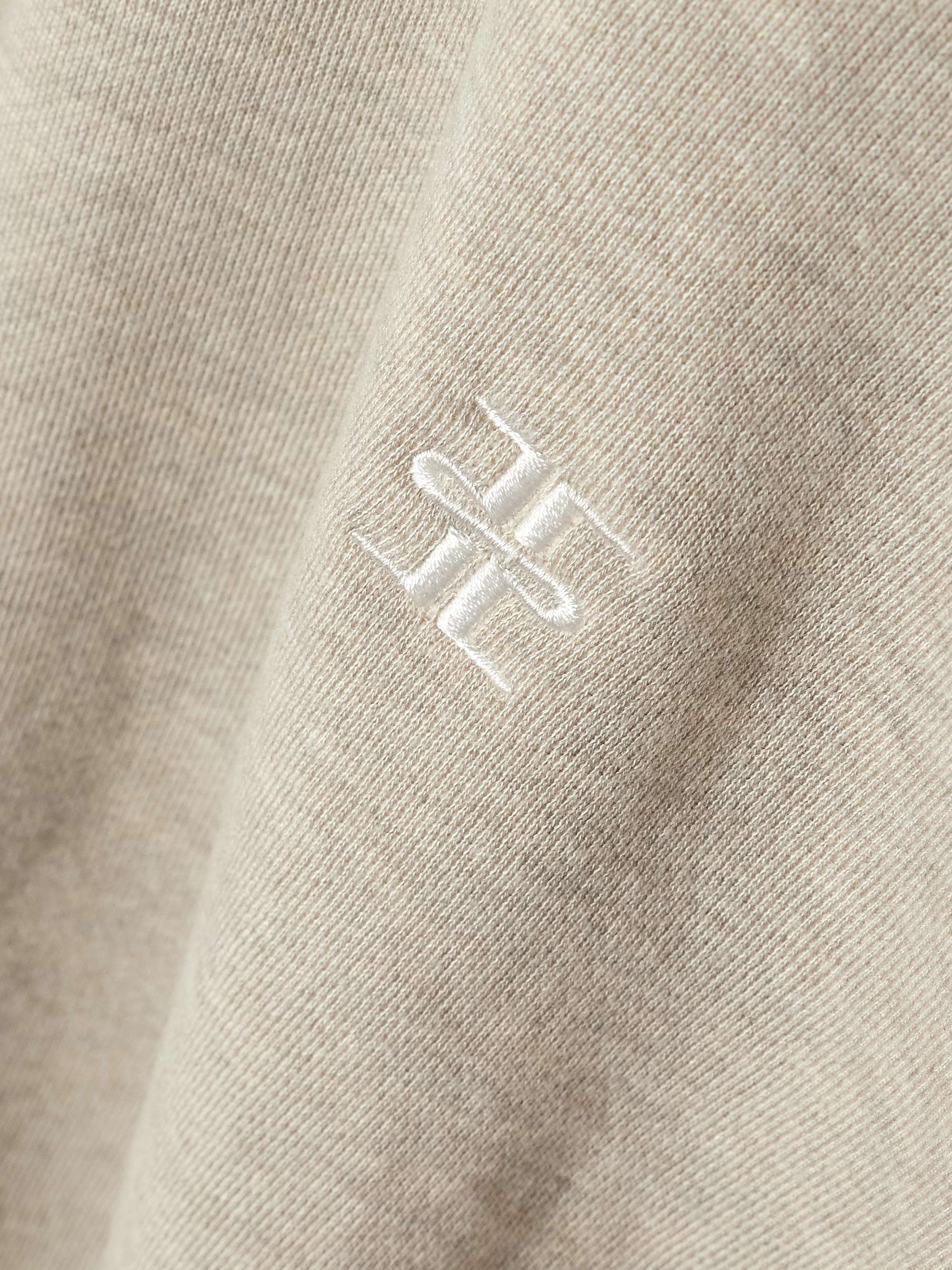 Embroidered cotton-blend jersey sweatshirt view
