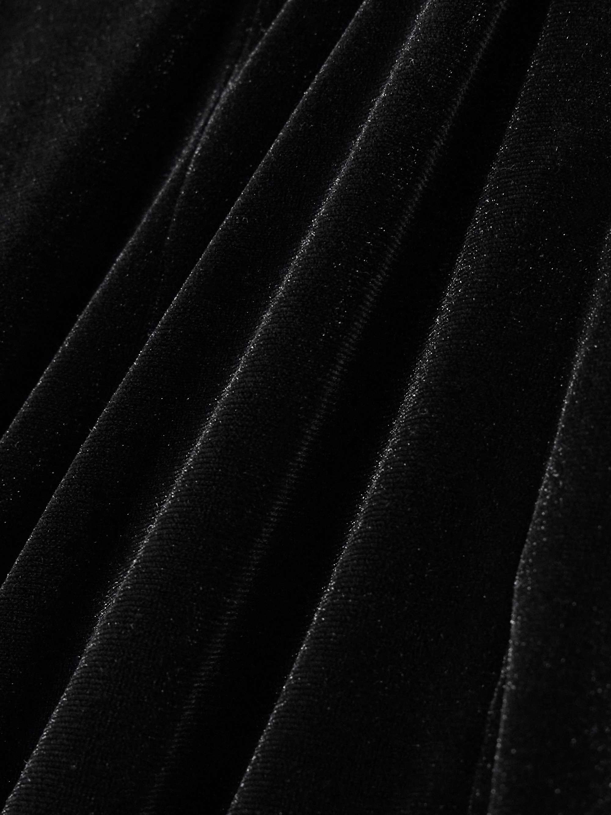 Egnazia stretch-velvet wide-leg pants view