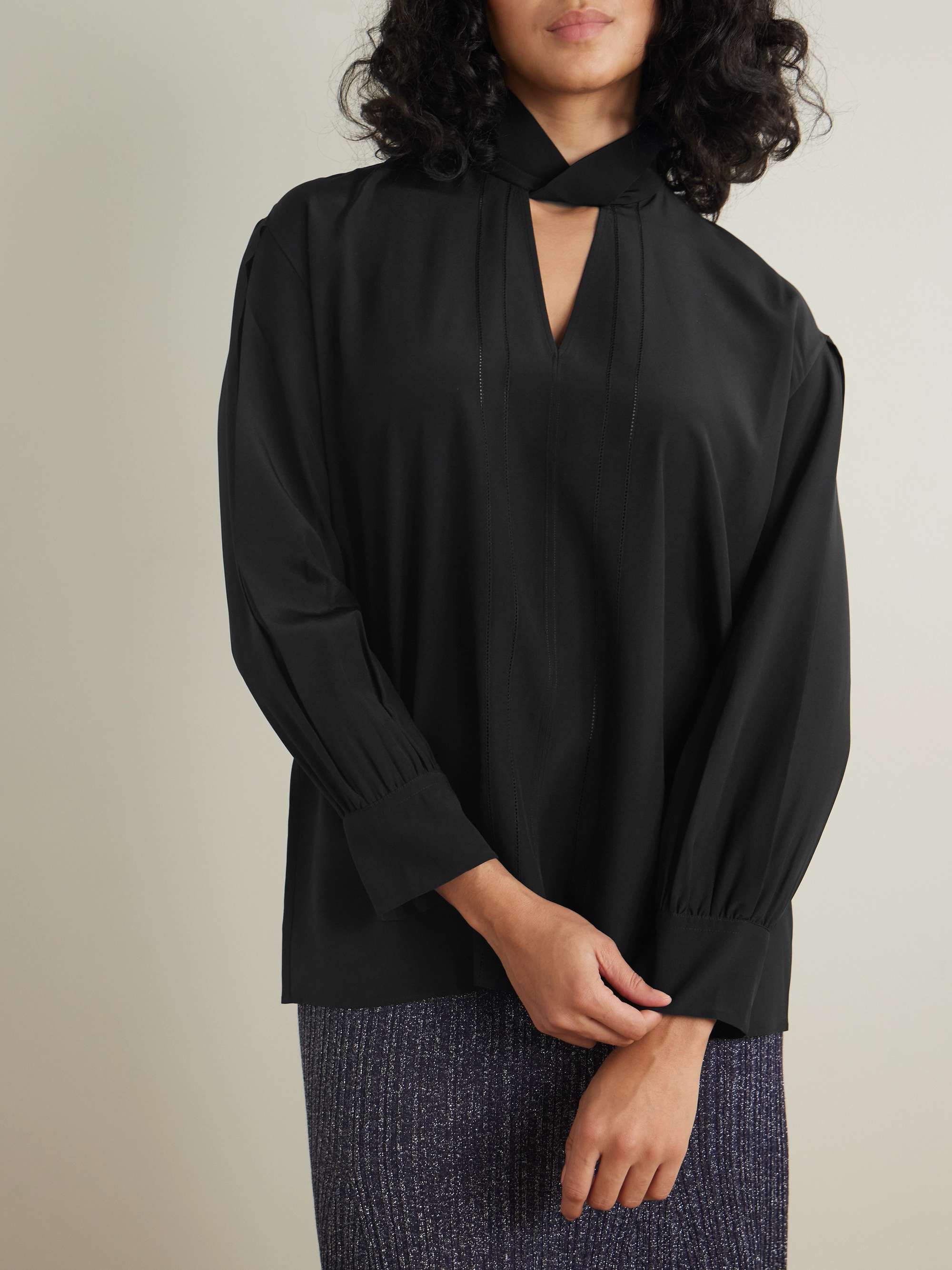 Rivoli silk crepe de chine blouse view