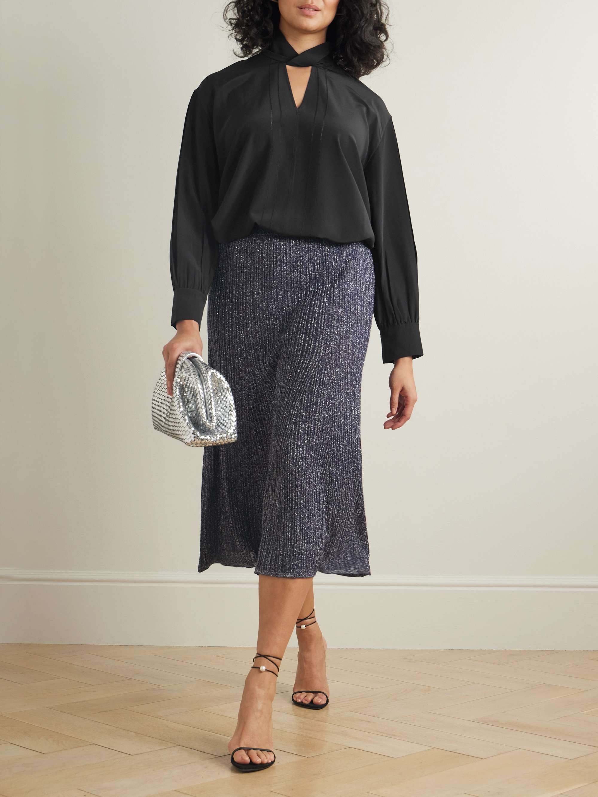 Rivoli silk crepe de chine blouse view