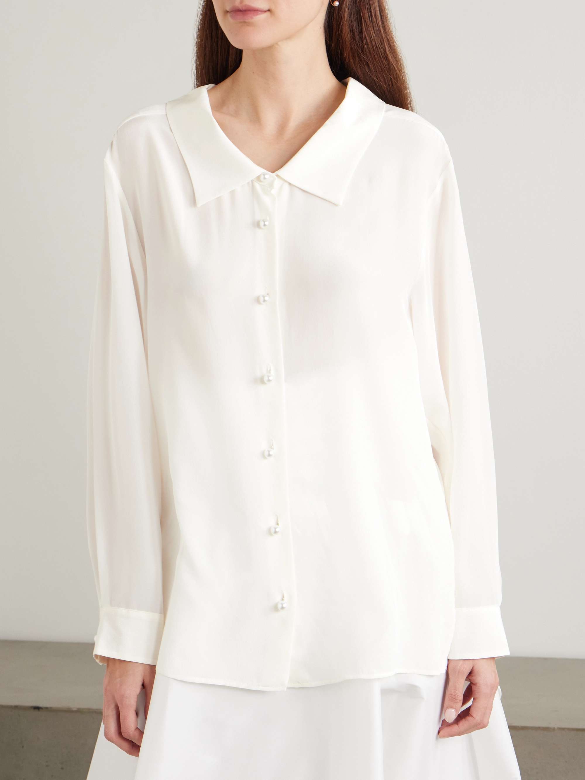 Guido embellished silk shirt view