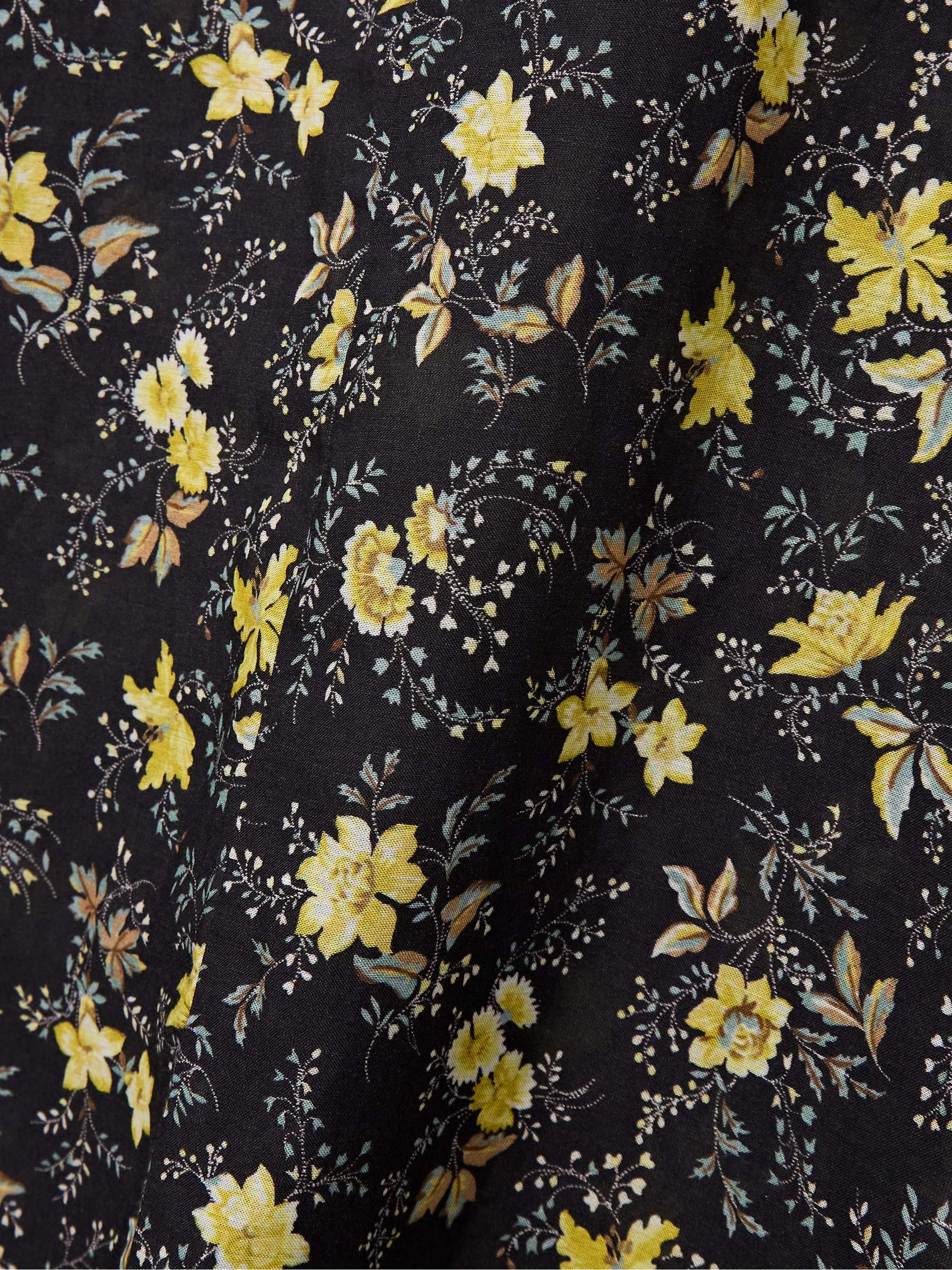 Rosalinda floral-print organic cotton-blend voile midi dress view