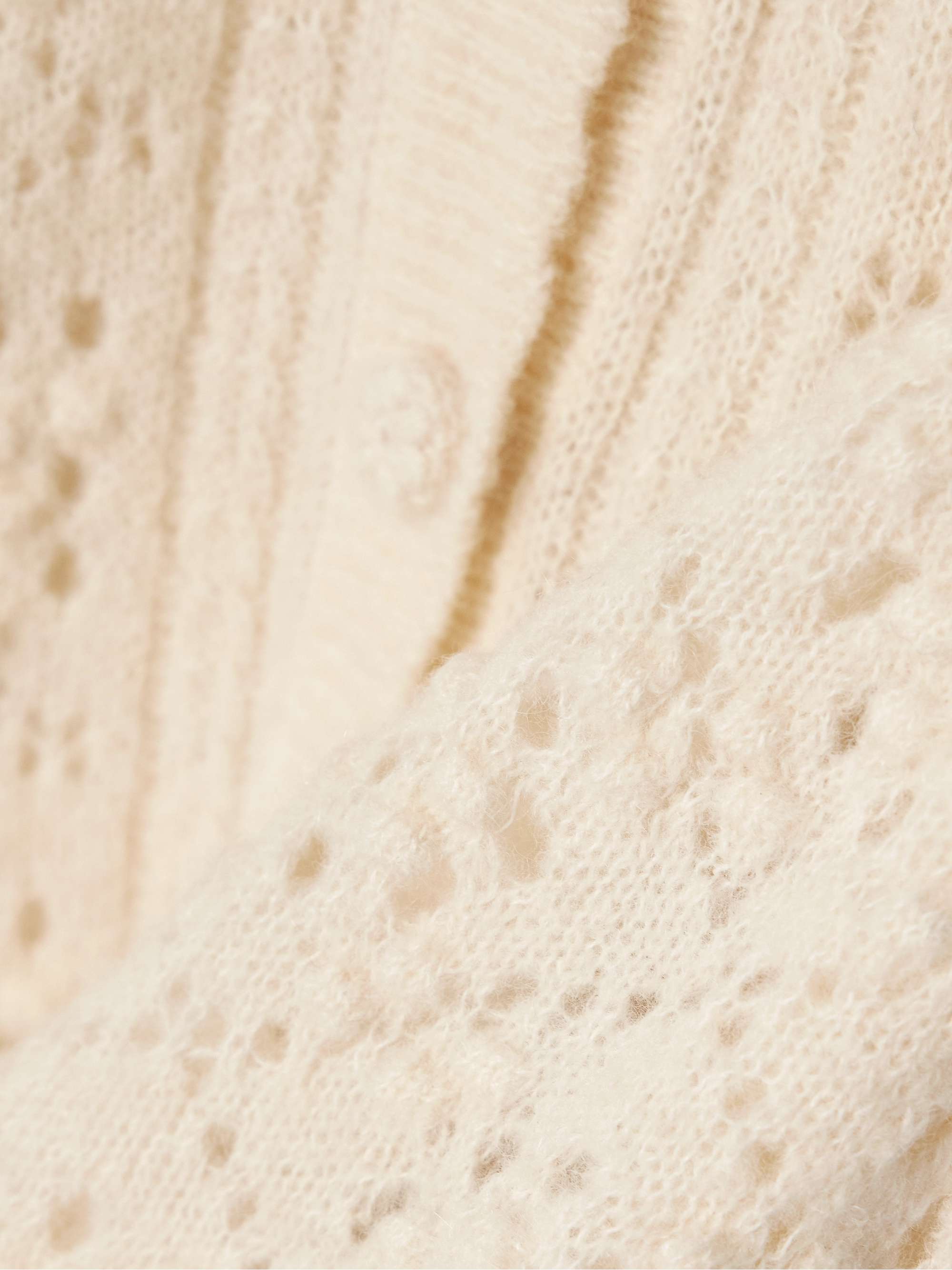 Mirabelle pointelle-knit alpaca-blend cardigan view