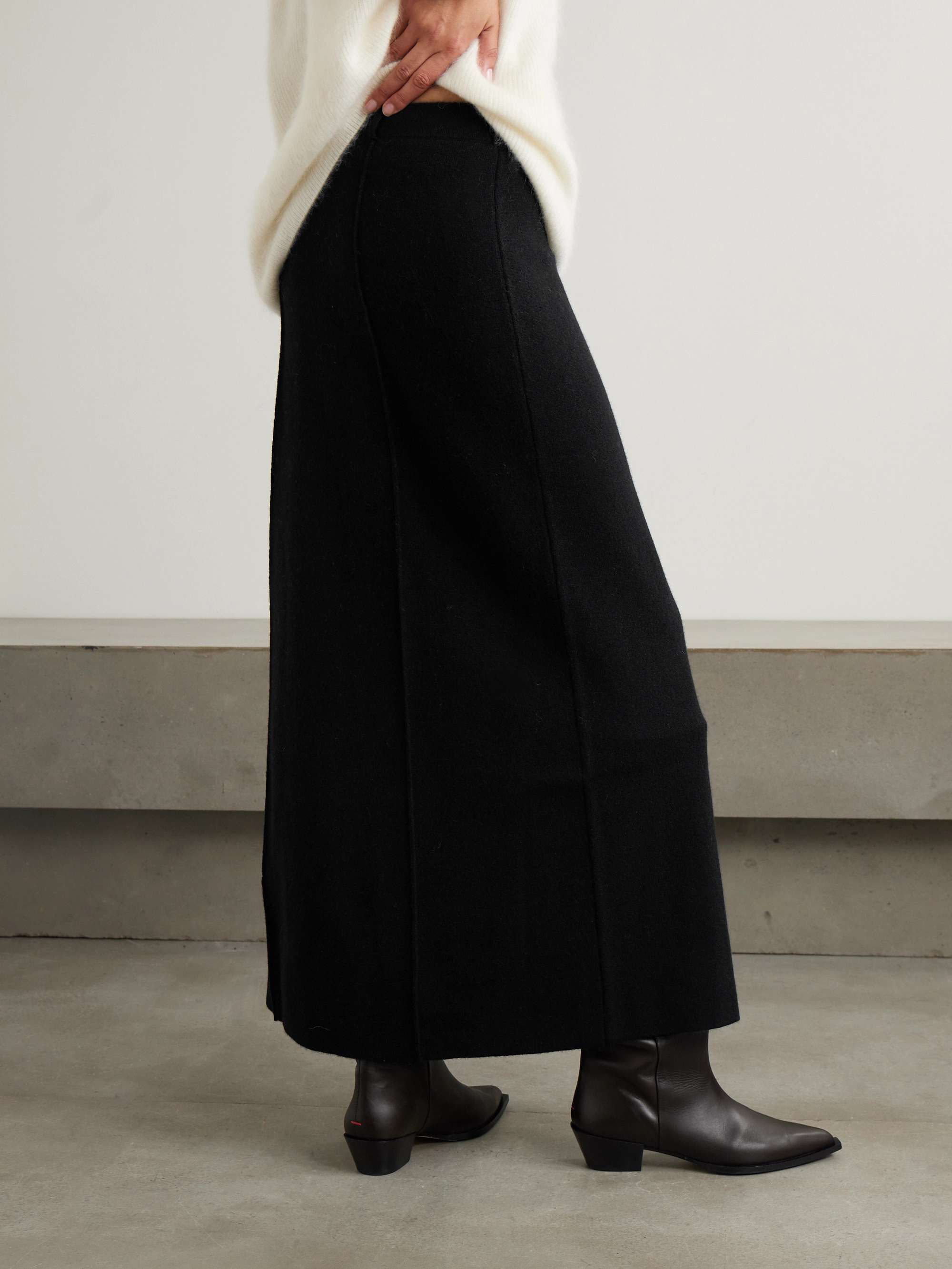 Ameline organic cashmere maxi skirt view