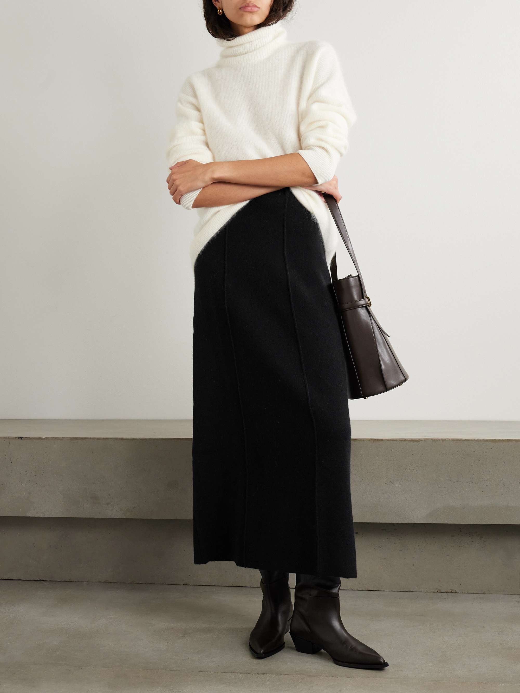 Ameline organic cashmere maxi skirt view