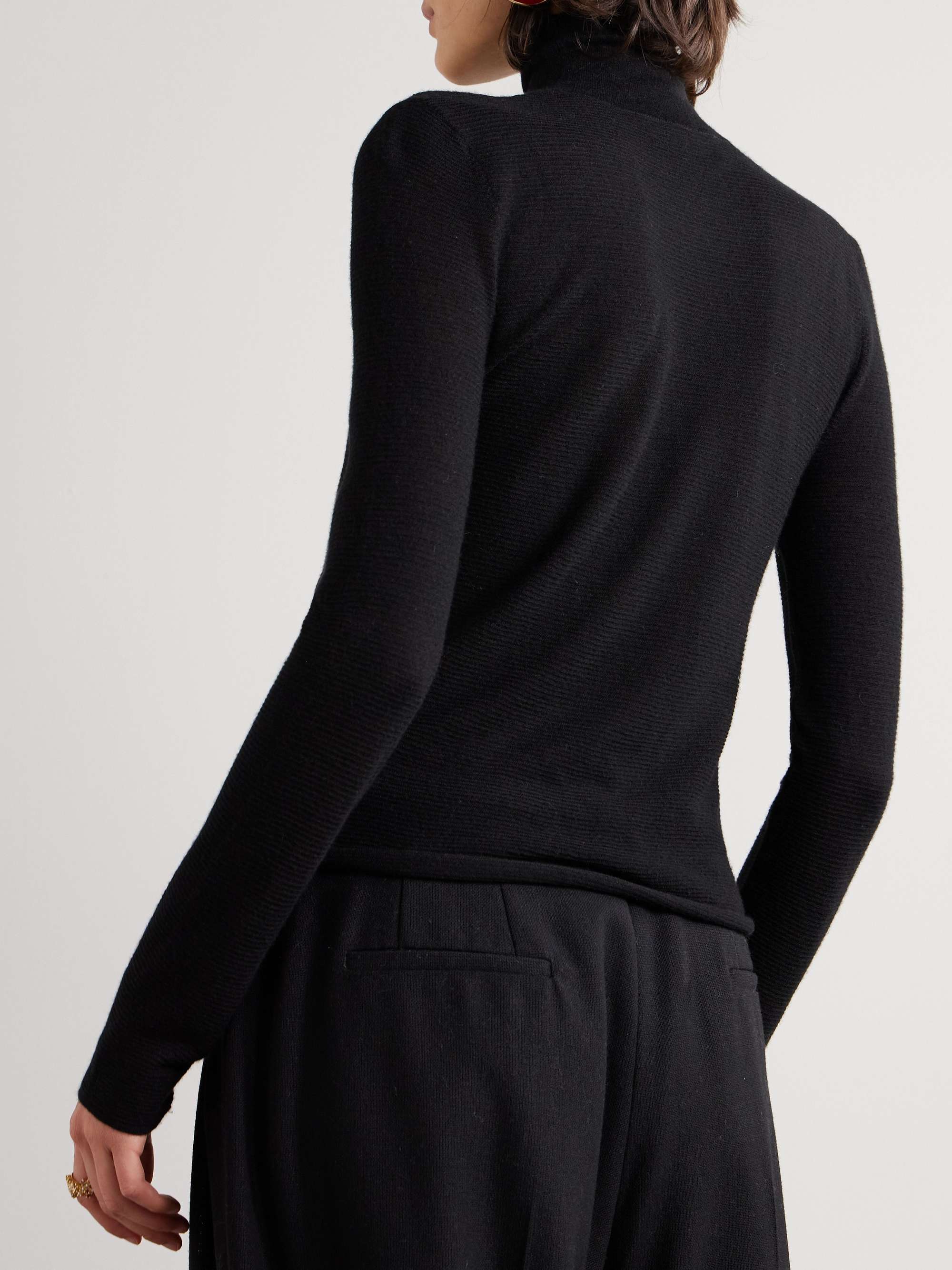 Lory organic cashmere turtleneck sweater view