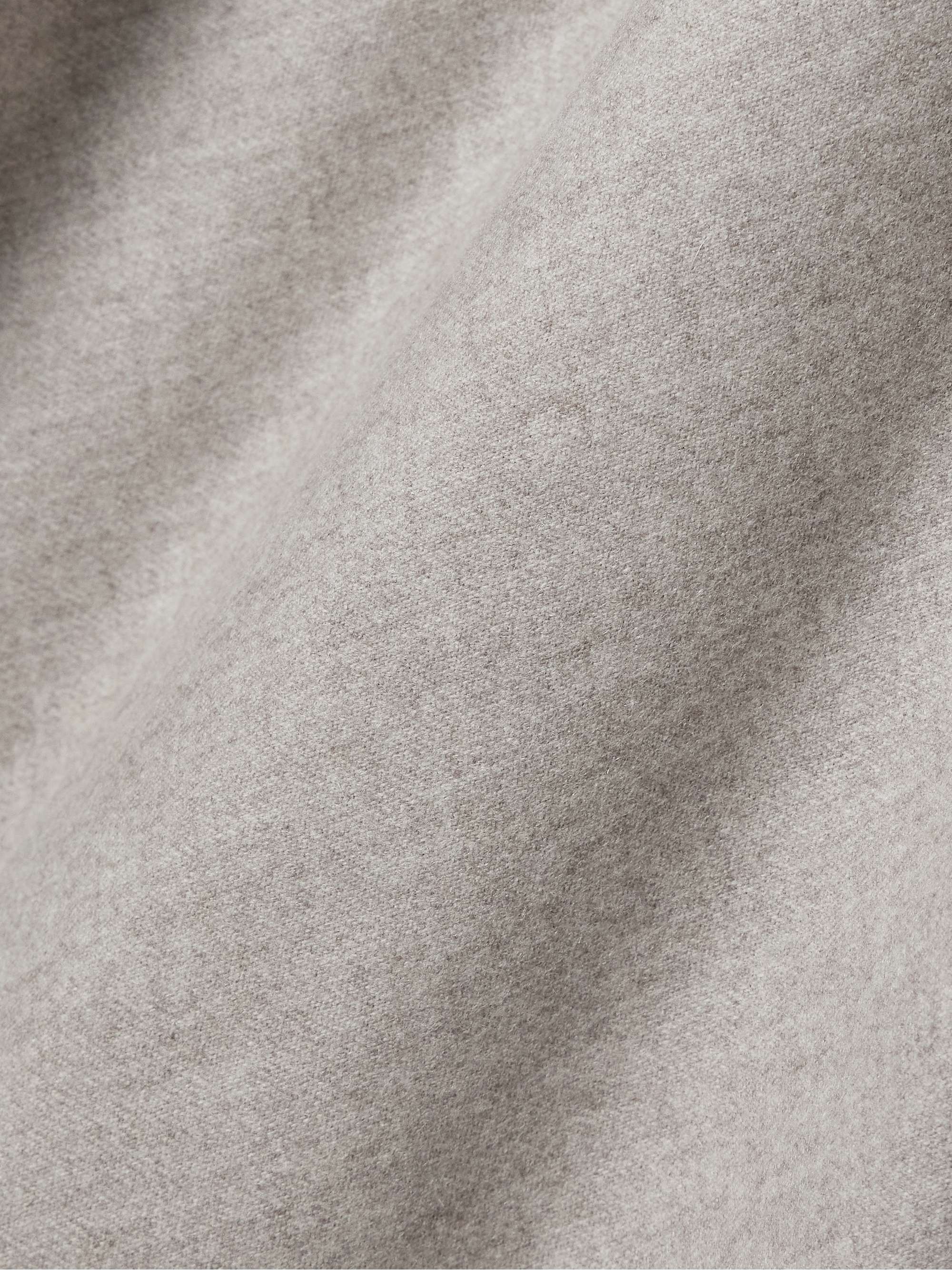 Gala wool and cashmere-blend flannel wide-leg pants view