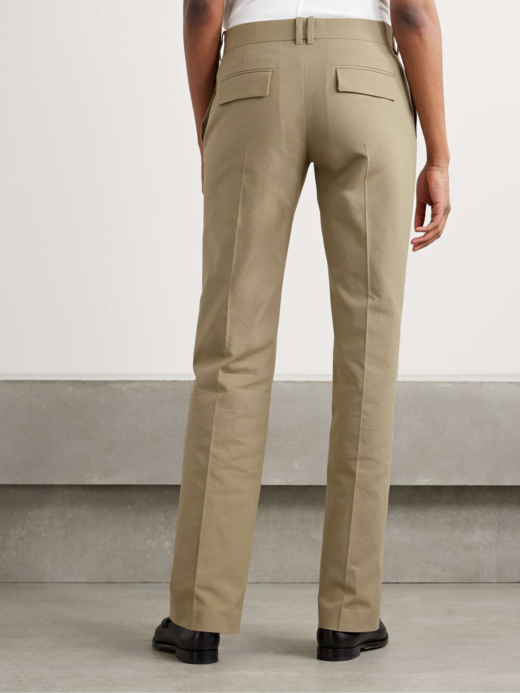 Selvie cotton-blend twill straight-leg pants view