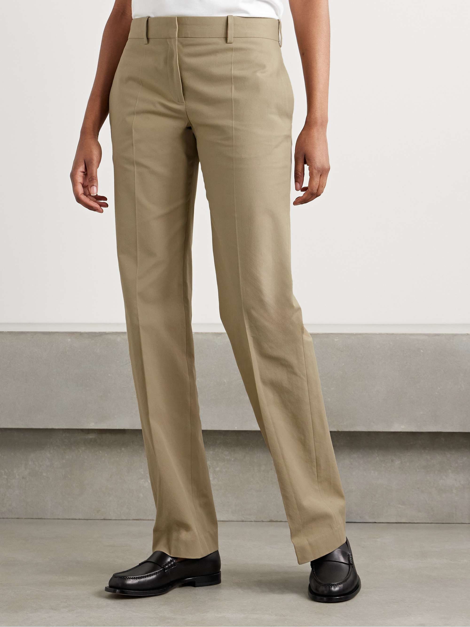 Selvie cotton-blend twill straight-leg pants view