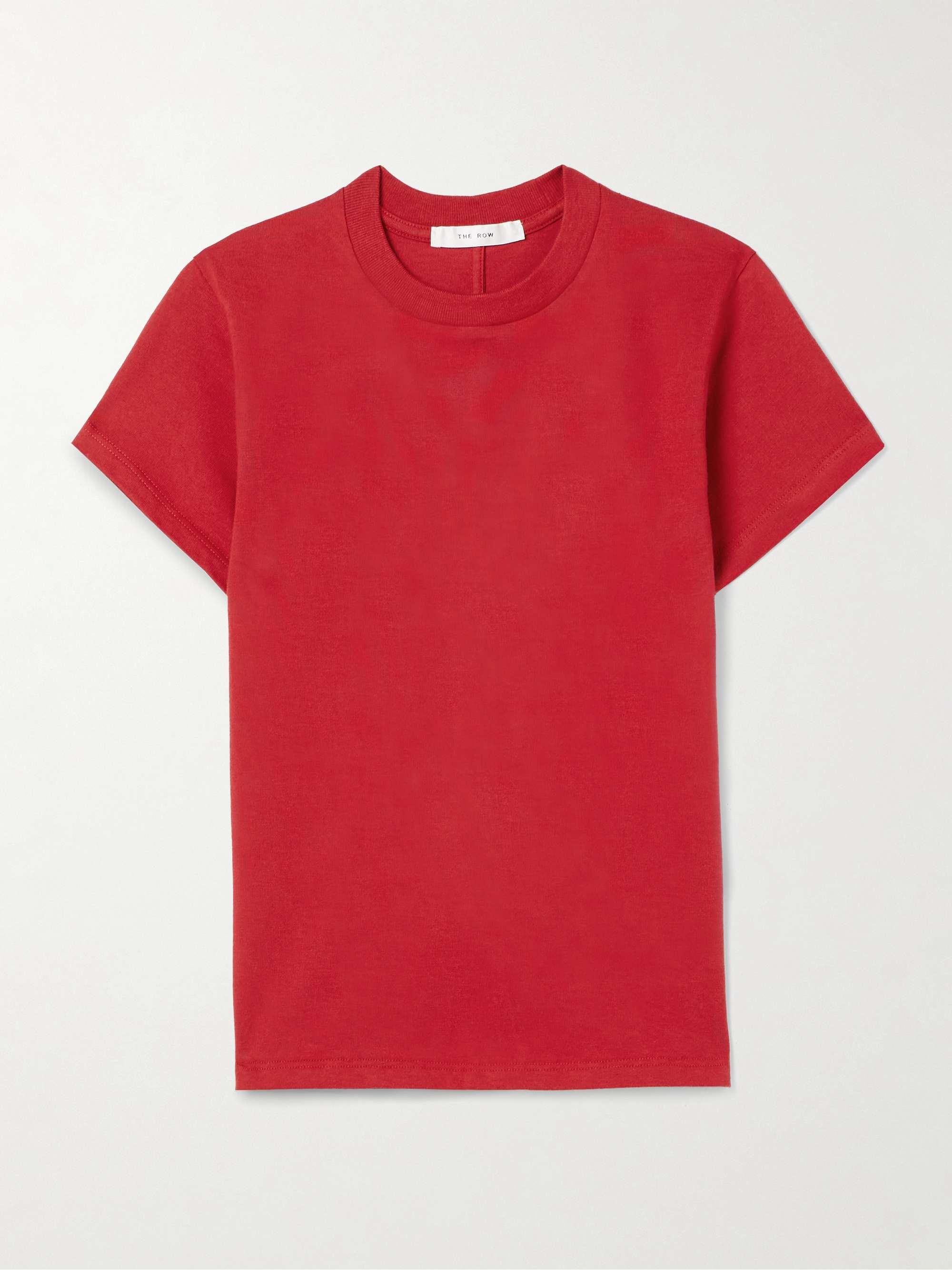 Tommy cropped cotton and silk-blend jersey T-shirt view