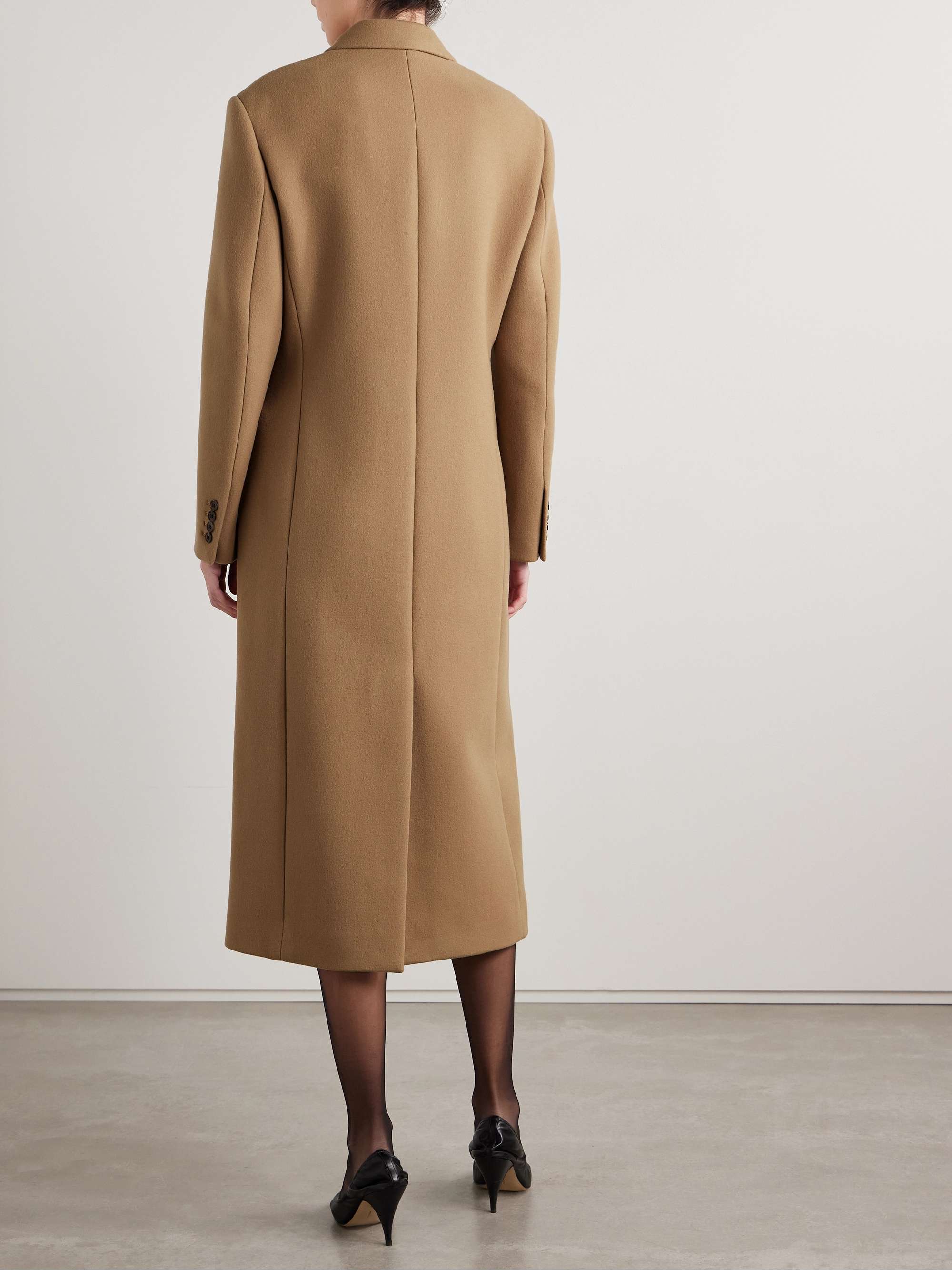 Duras double-breasted wool coat view