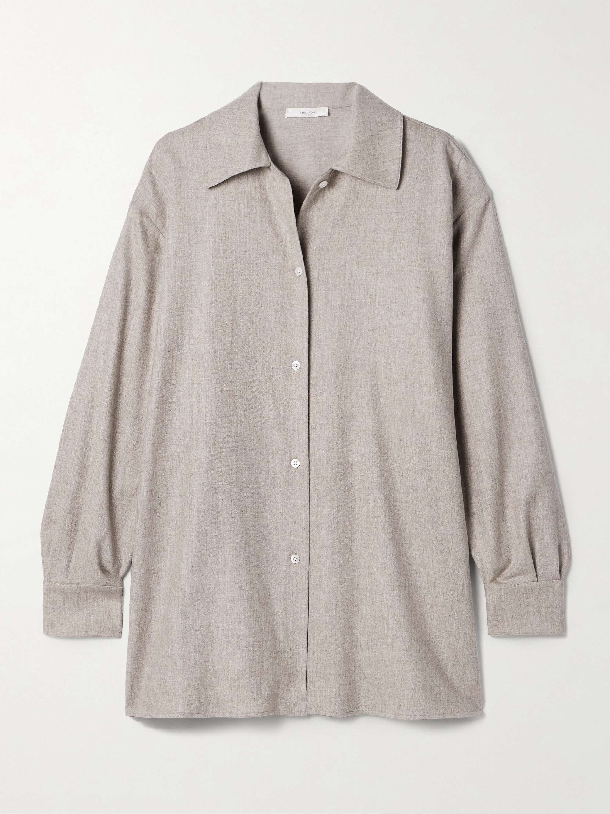 Komako brushed wool and cashmere-blend shirt view