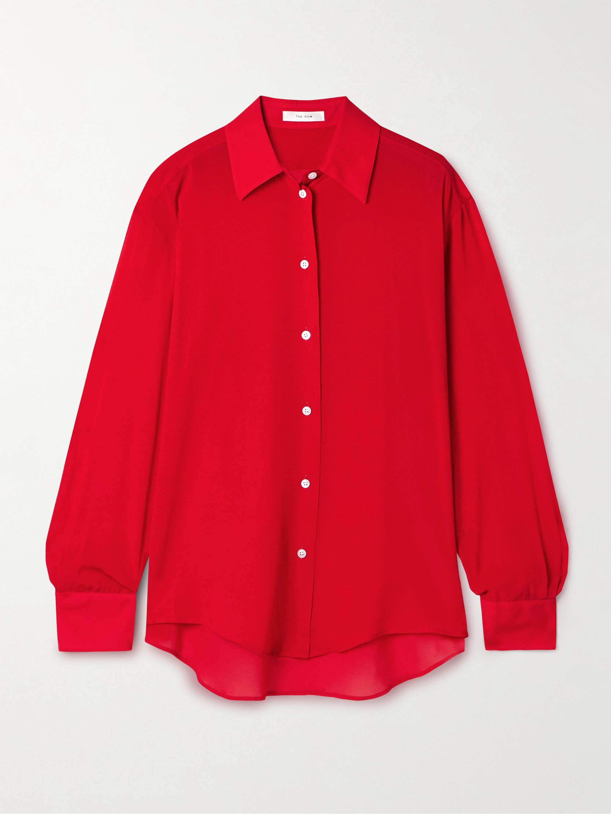 Elia brushed stretch-silk shirt view